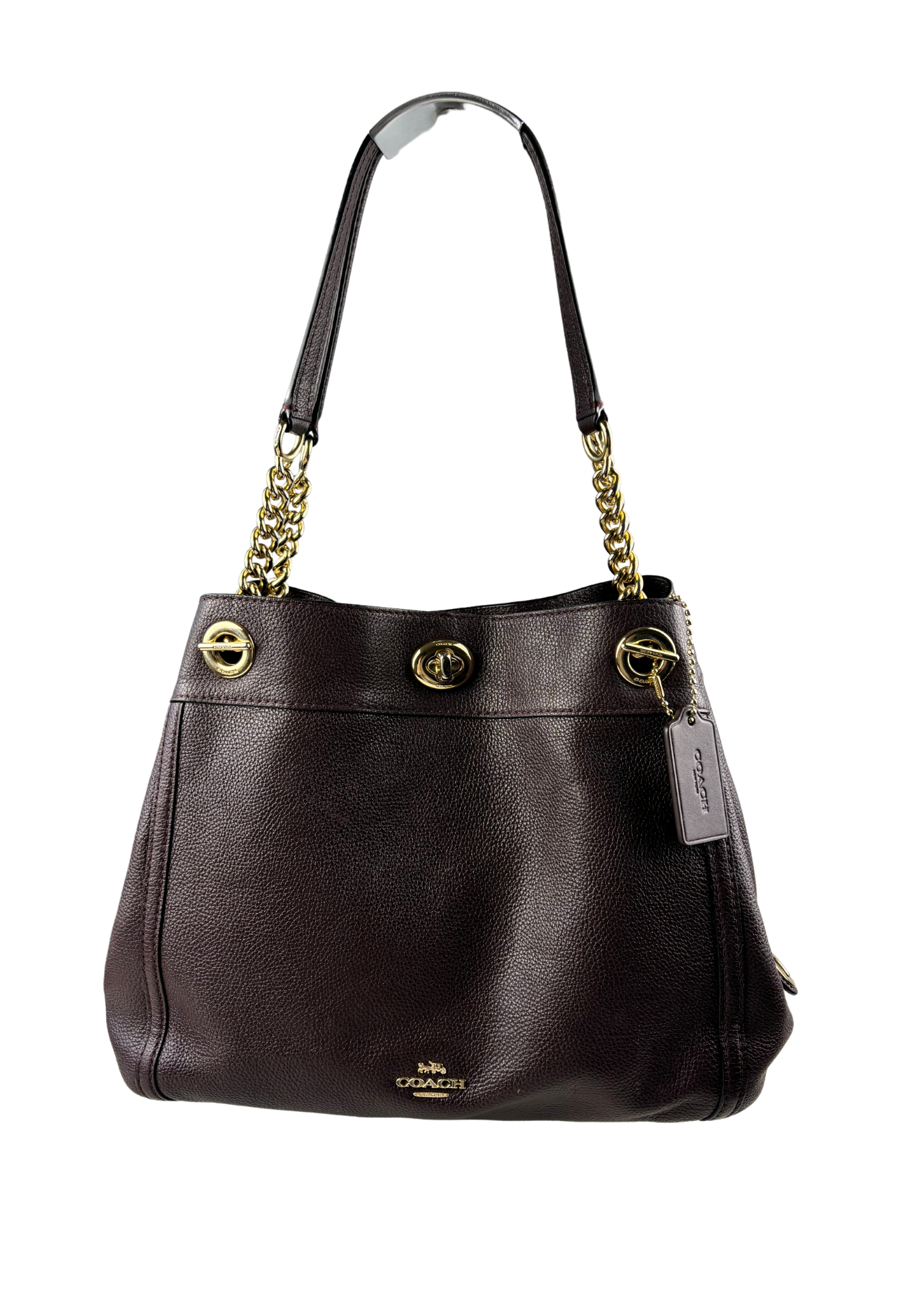 COACH (AS IS) 'Turnlock Edie' Shoulder Bag