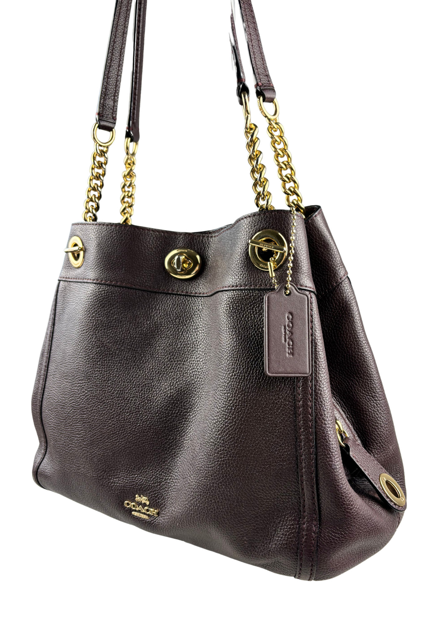 COACH (AS IS) 'Turnlock Edie' Shoulder Bag