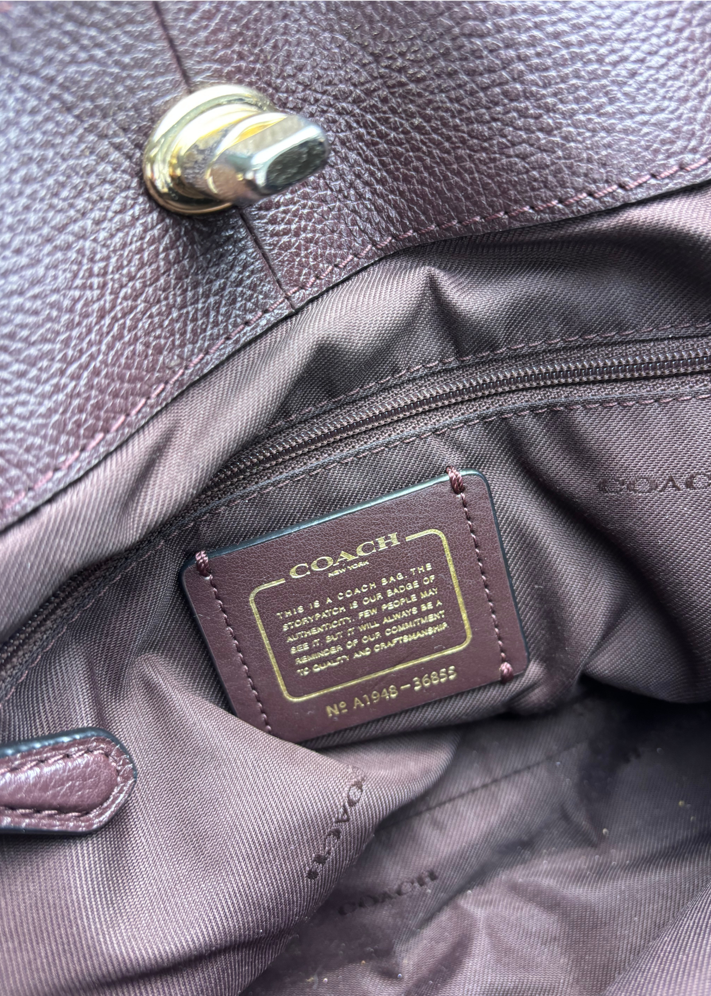 COACH (AS IS) 'Turnlock Edie' Shoulder Bag
