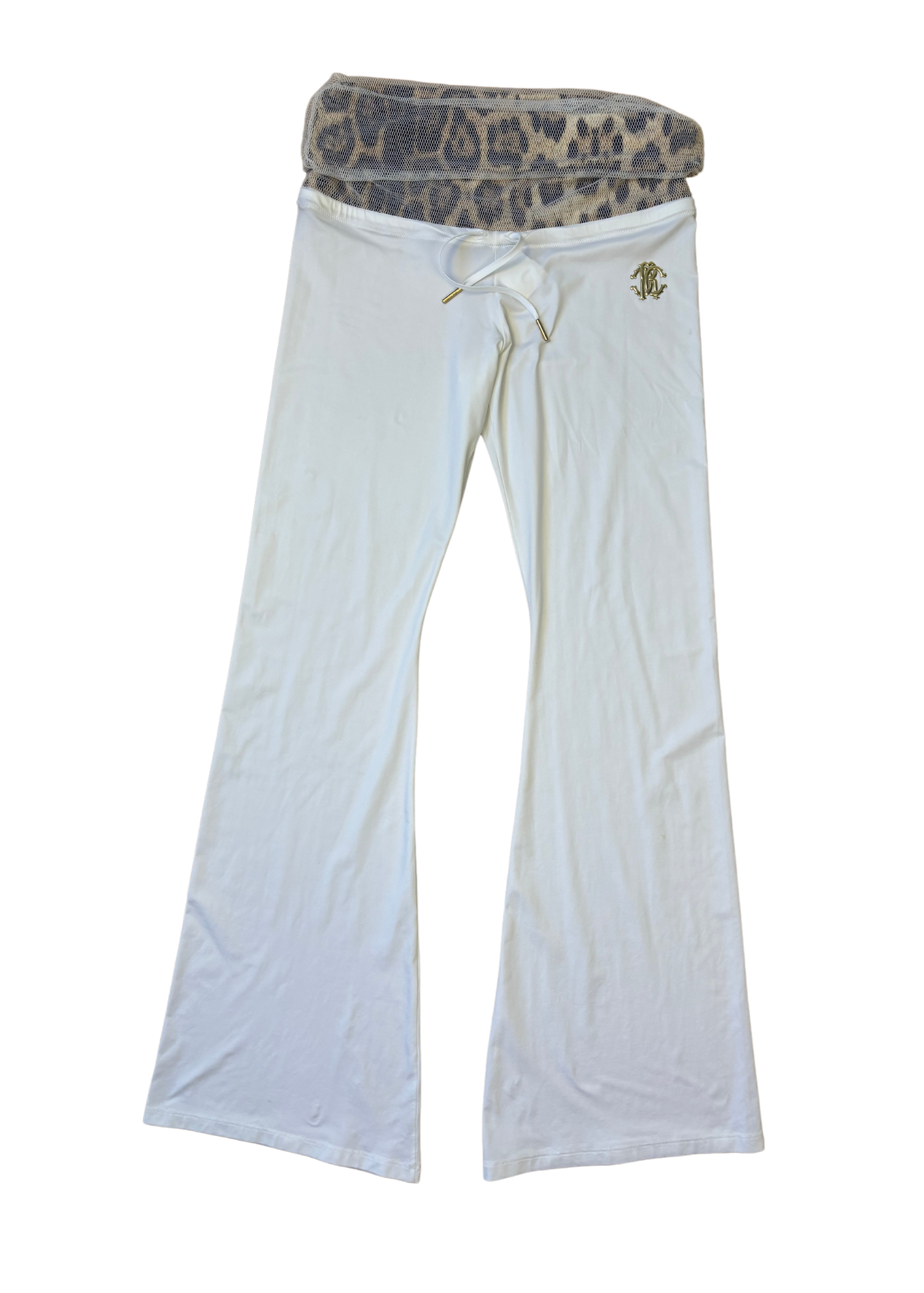 ROBERTO CAVALLI GYM Leopard Print Flare Pants