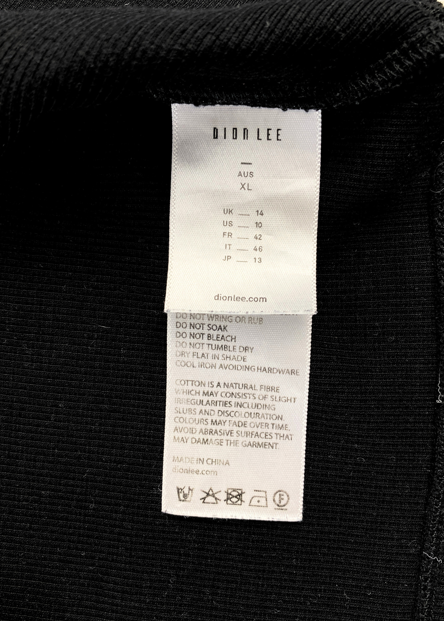 DION LEE Black Ribbed Buckle Strap Tank