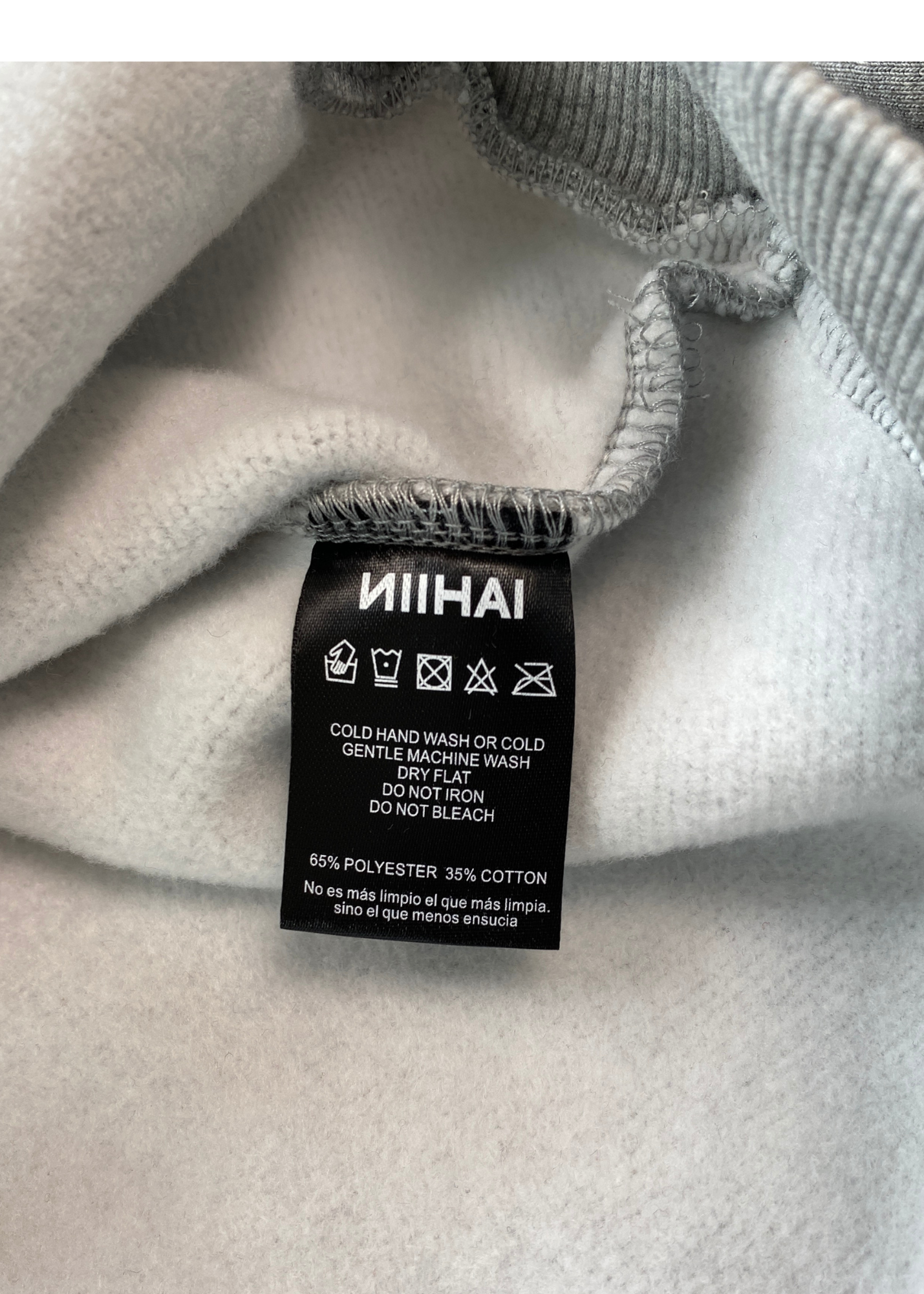 NIIHAI 'Stardom' Grey Marle Hoodie Zip Up