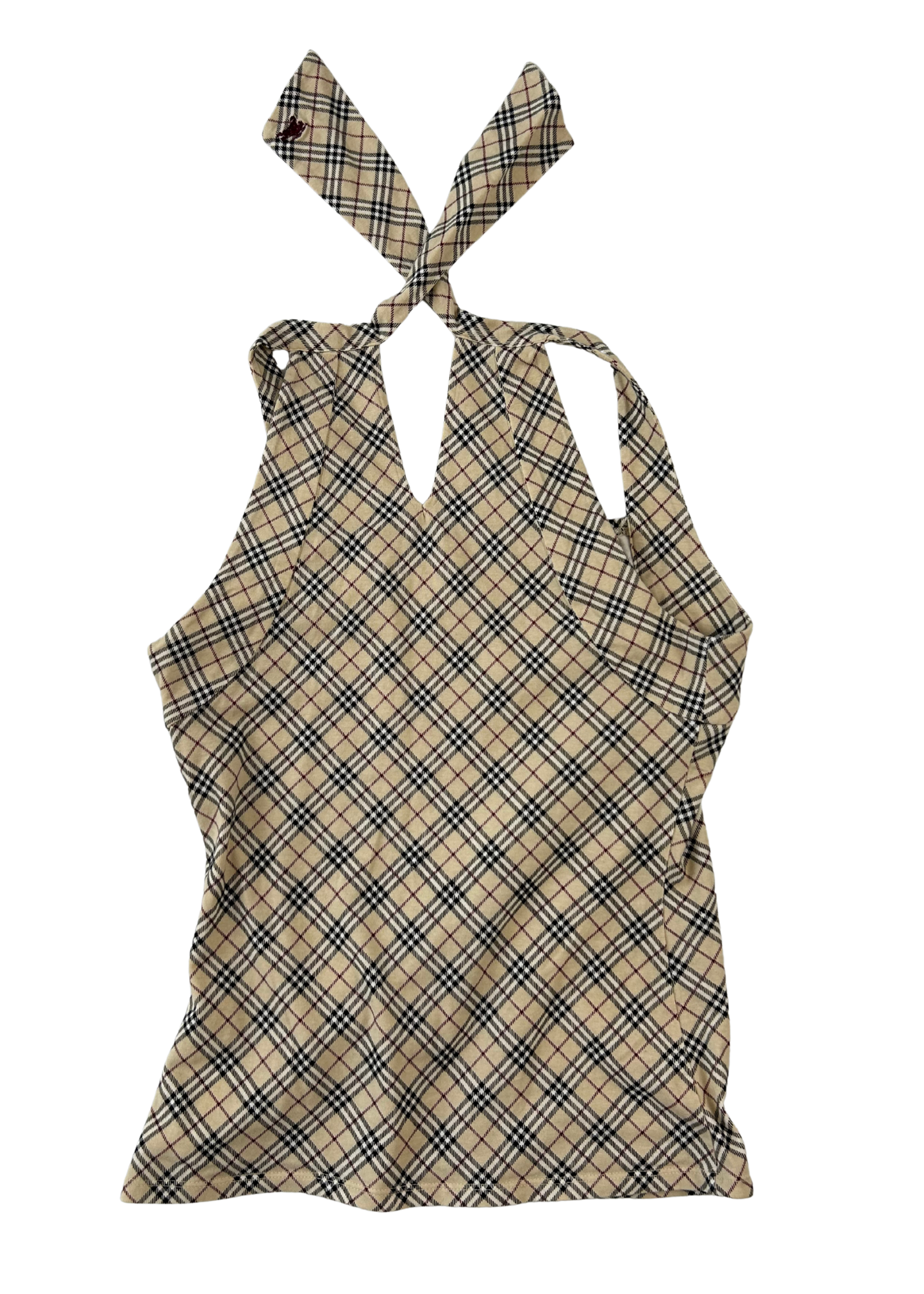 BURBERRY BLUE LABEL Nova Check Halter Top