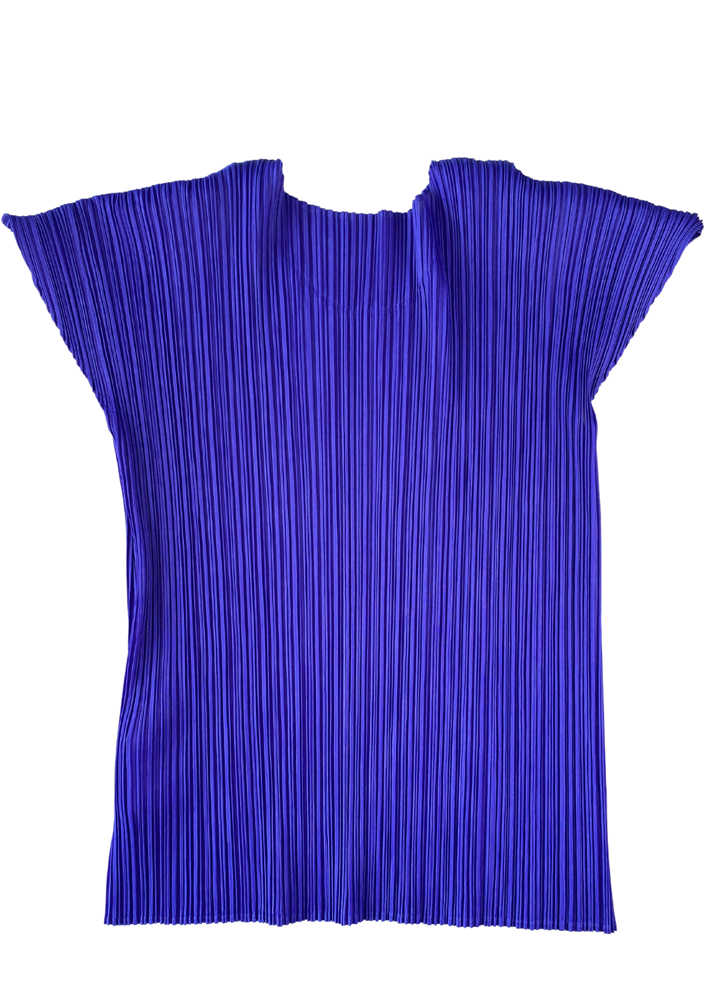 ISSEY MIYAKE PLEATS PLEASE Purple Pleated Scoop Neck
