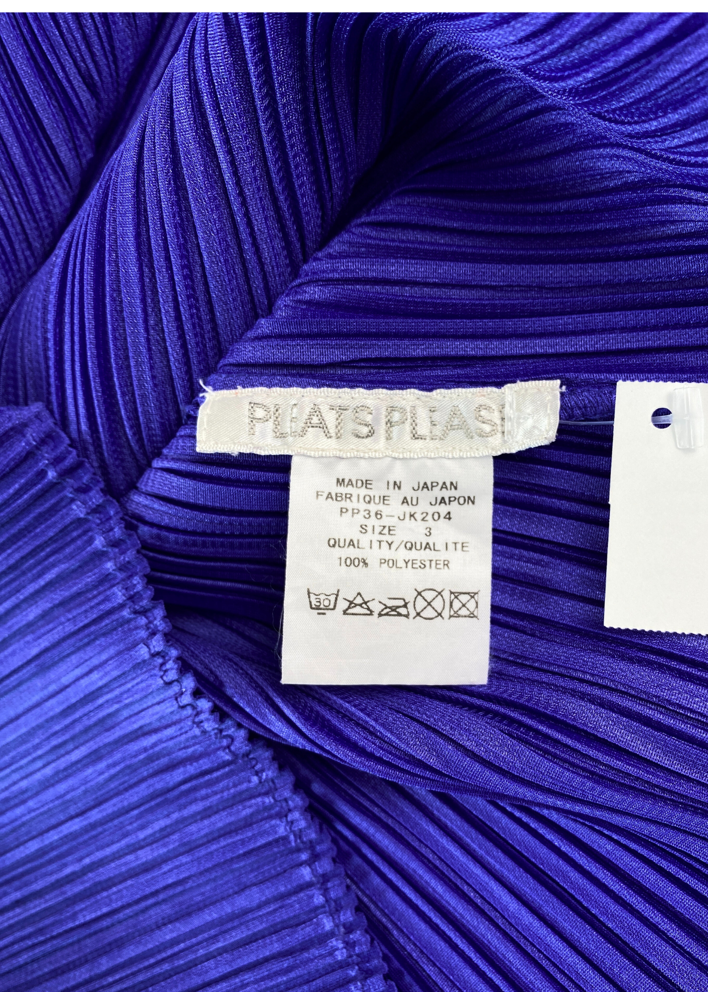 ISSEY MIYAKE PLEATS PLEASE Purple Pleated Scoop Neck