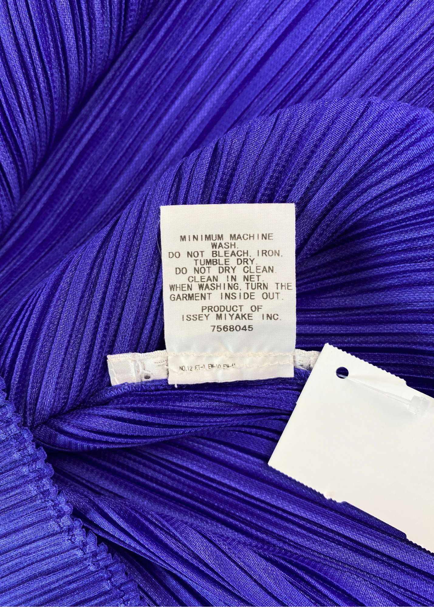 ISSEY MIYAKE PLEATS PLEASE Purple Pleated Scoop Neck
