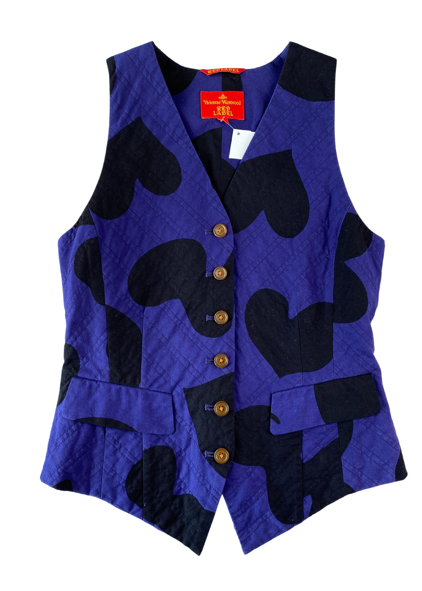 VIVIENNE WESTWOOD RED LABEL (AS IS) Quilted Heart Waistcoat