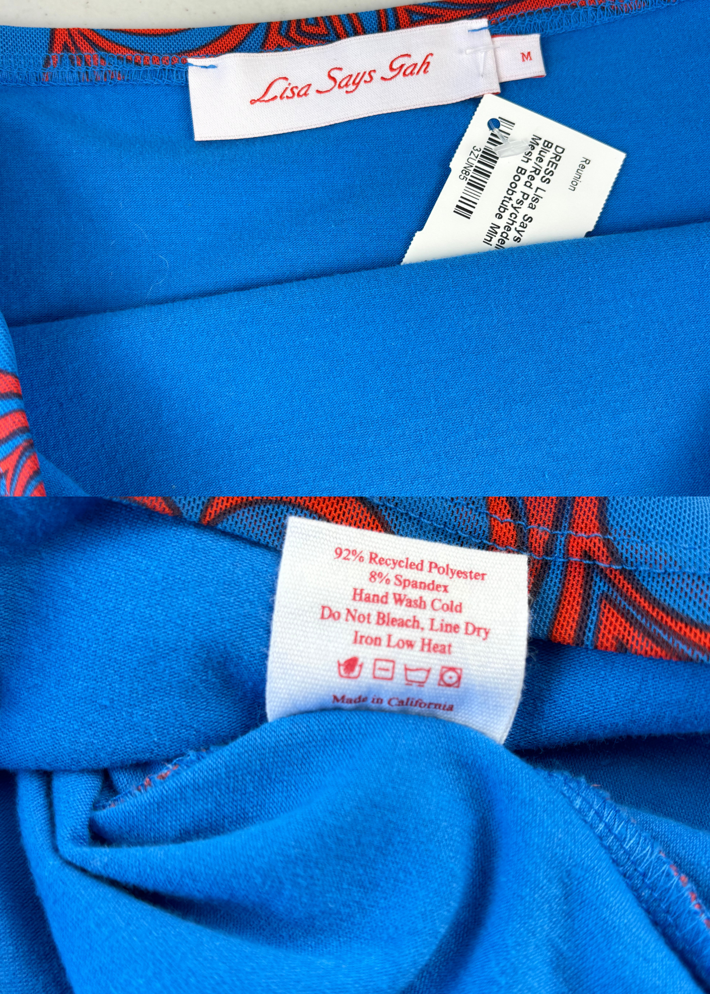 LISA SAYS GAH Psychedelic Heart Tube Mini Dress