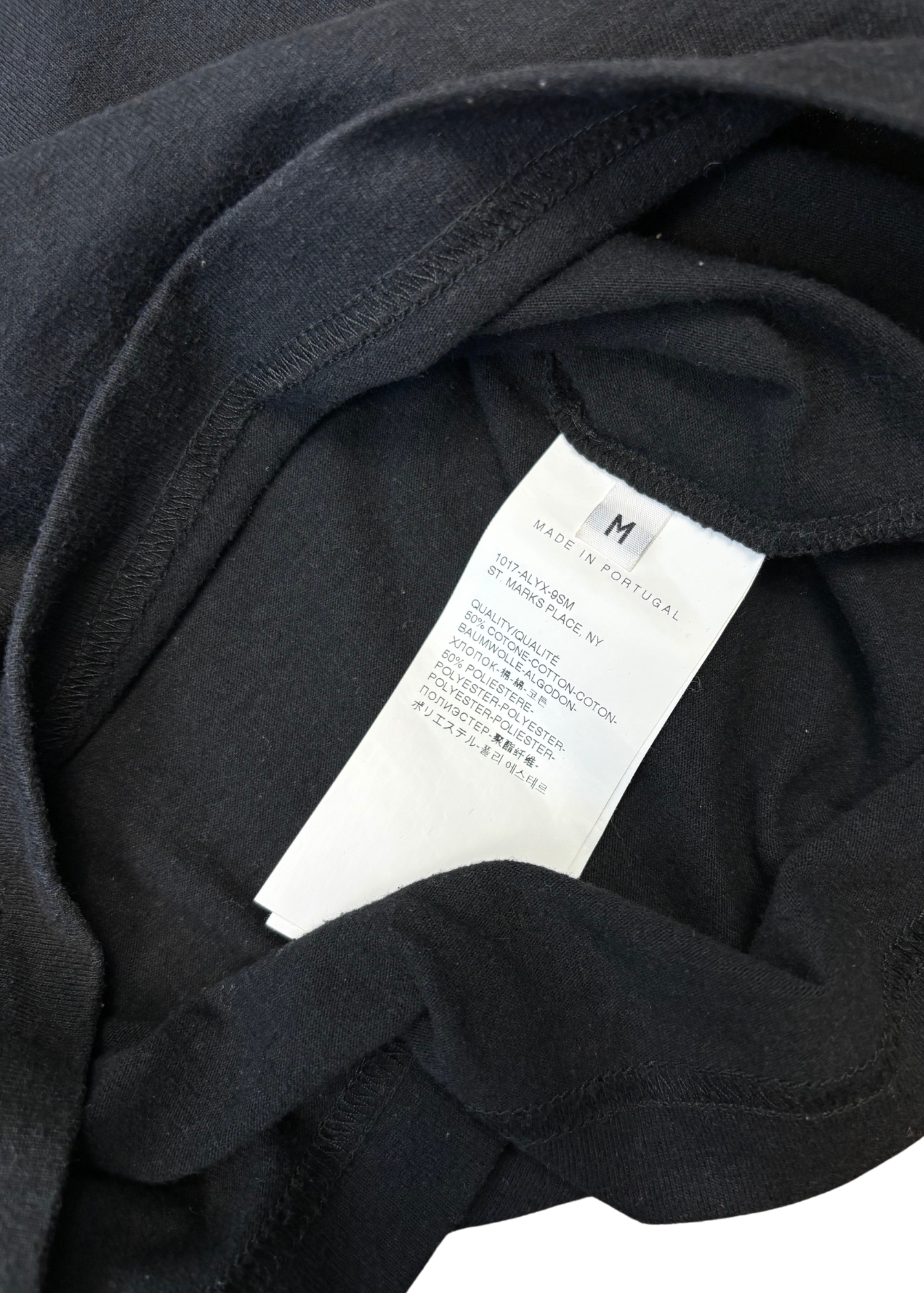 1017 ALYX 9SM Black Logo Long Sleeve T Shirt