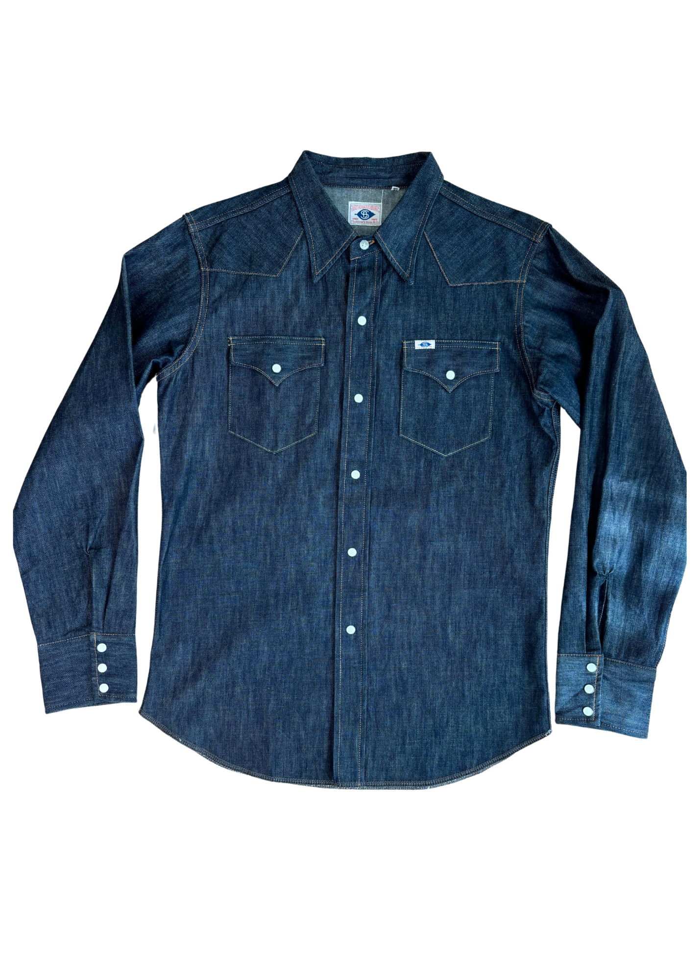 PHERROW'S BROS & CO Raw Denim Western Shirt