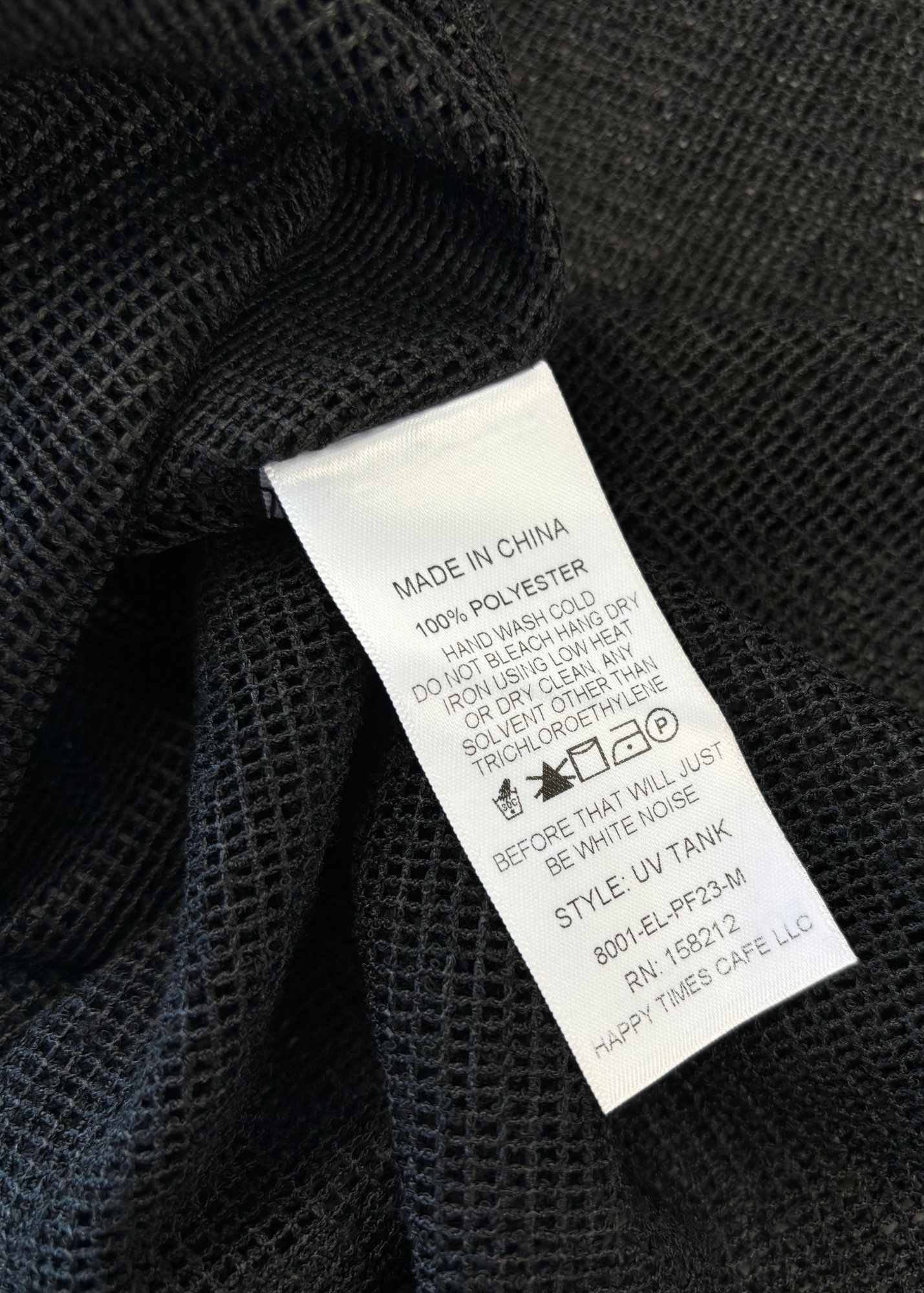 ECKHAUS LATTA (BNWT) Mesh Net 'UV' Tank Top