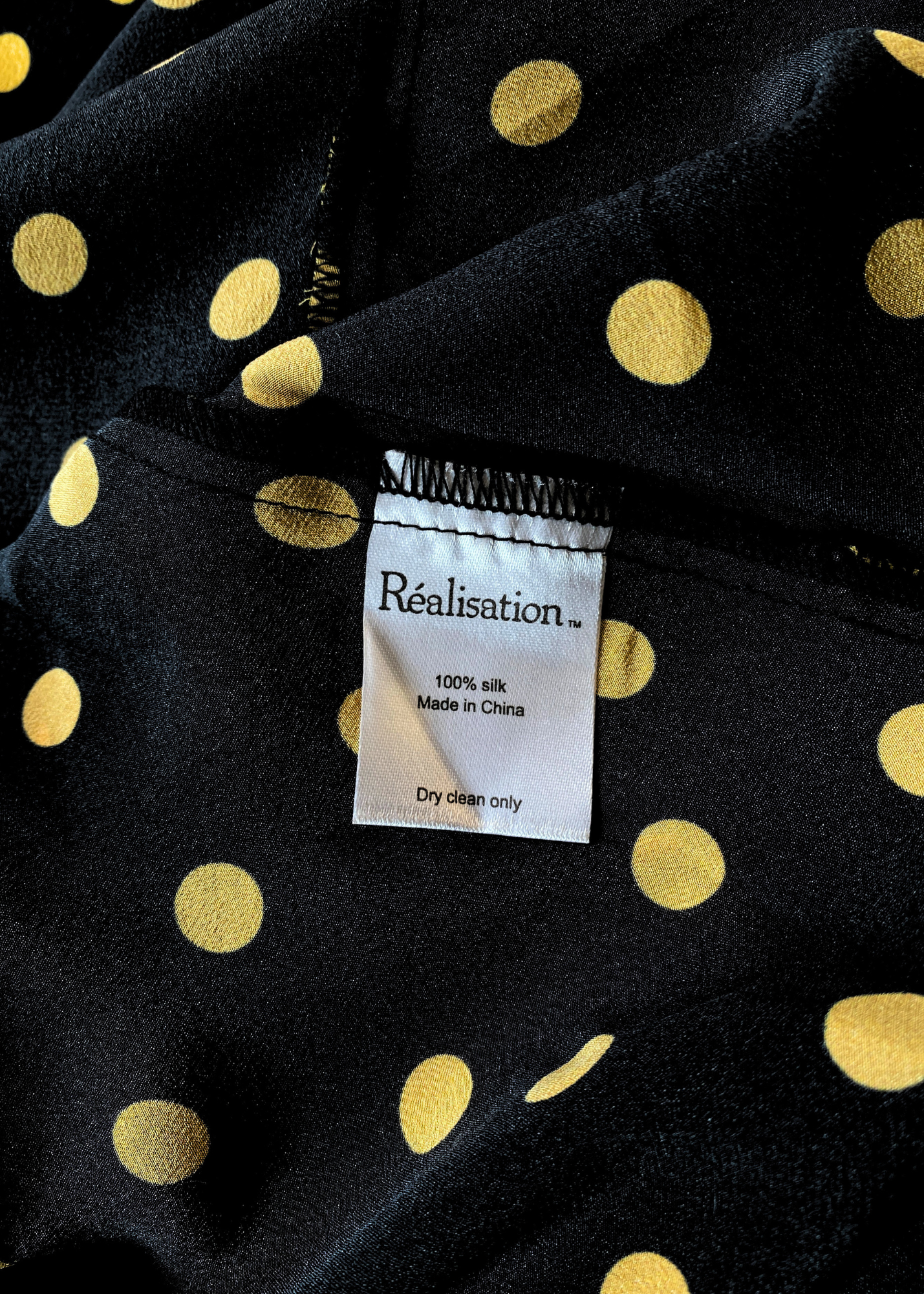 REALISATION PAR (AS IS) Polkadot Silk 'Iggy' Dress