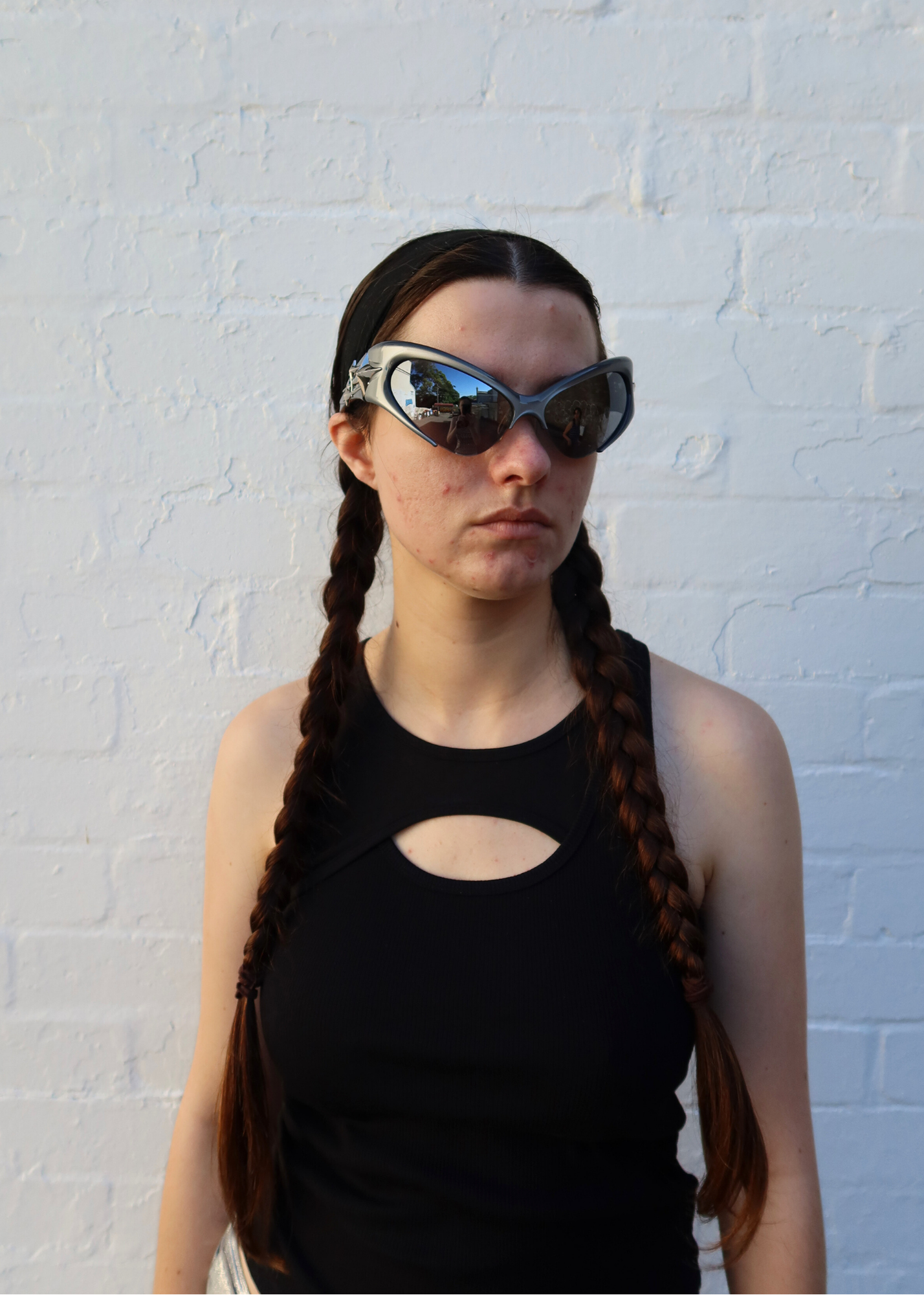 GENTLE MONSTER 'Bree 01' Sunglasses w Leather Case