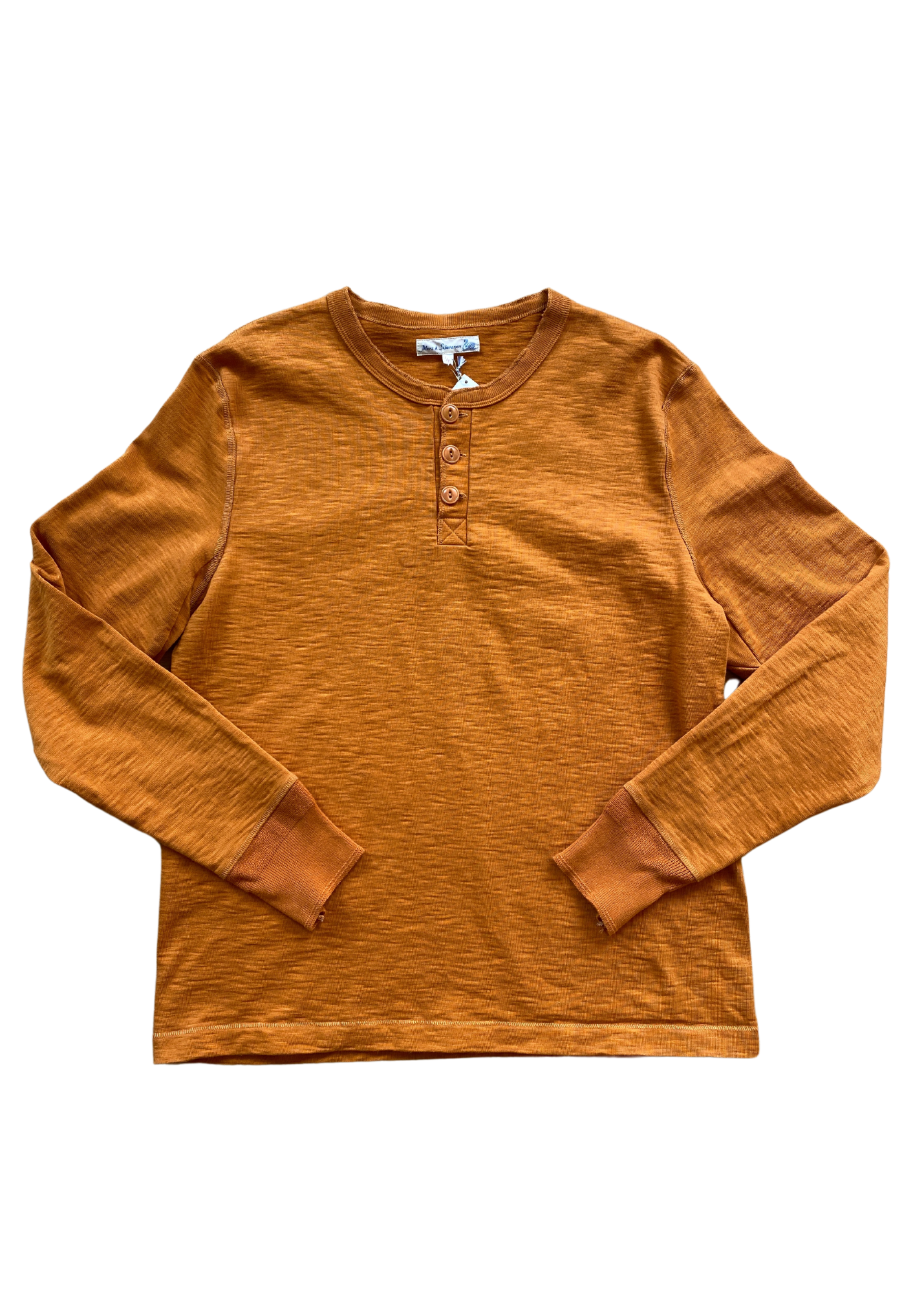 MERZ B. SCHWANEN (BNWT) Loopwheeled Henley Long Sleeve