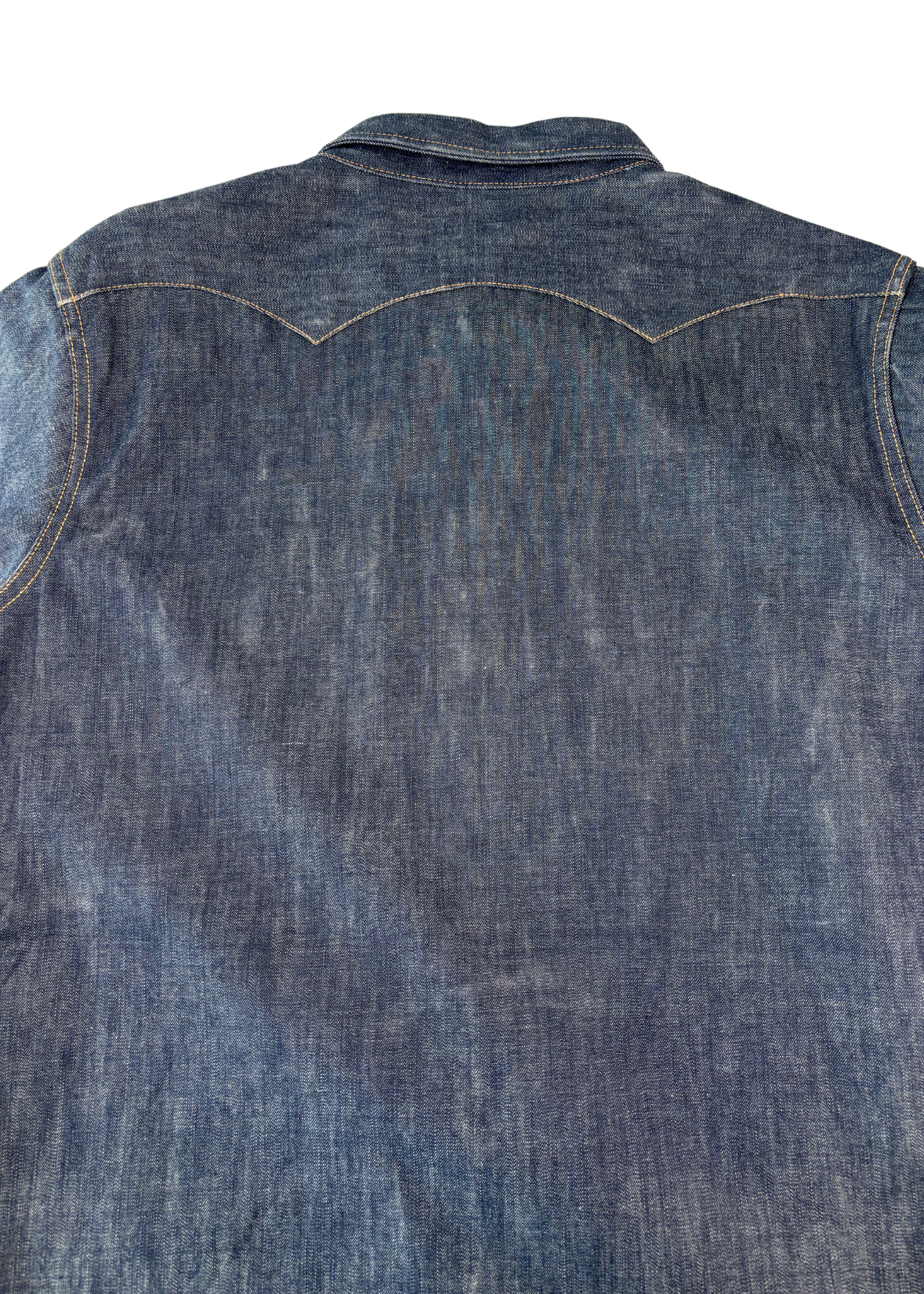 PHERROW'S BROS & CO Raw Denim Western Shirt