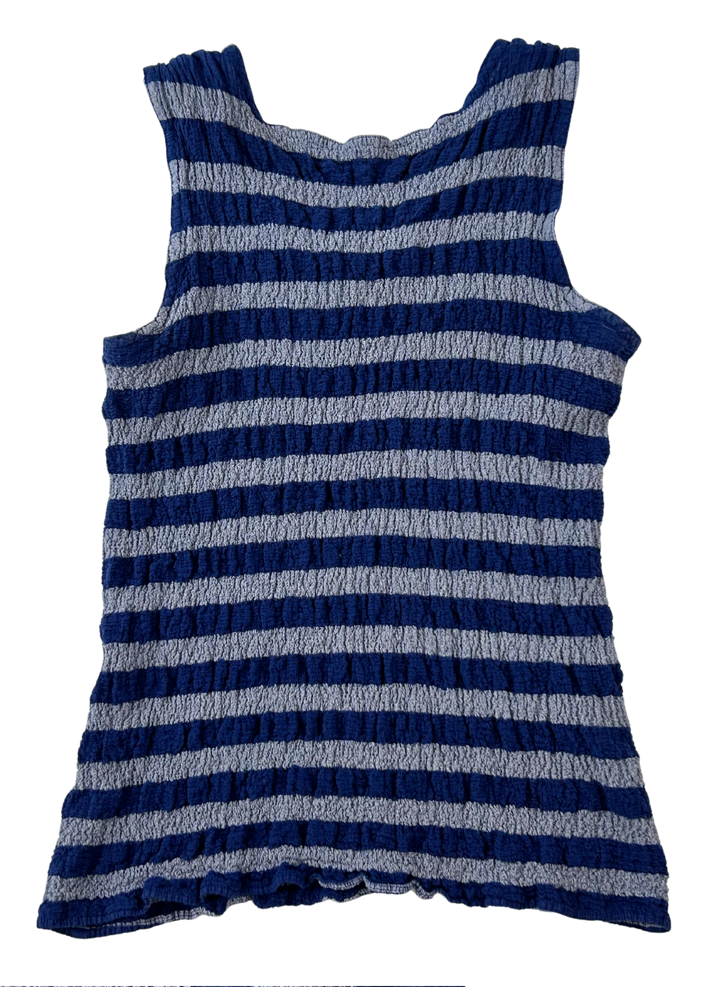 ISSEY MIYAKE ME (AS IS) Stripe Cauliflower Tank