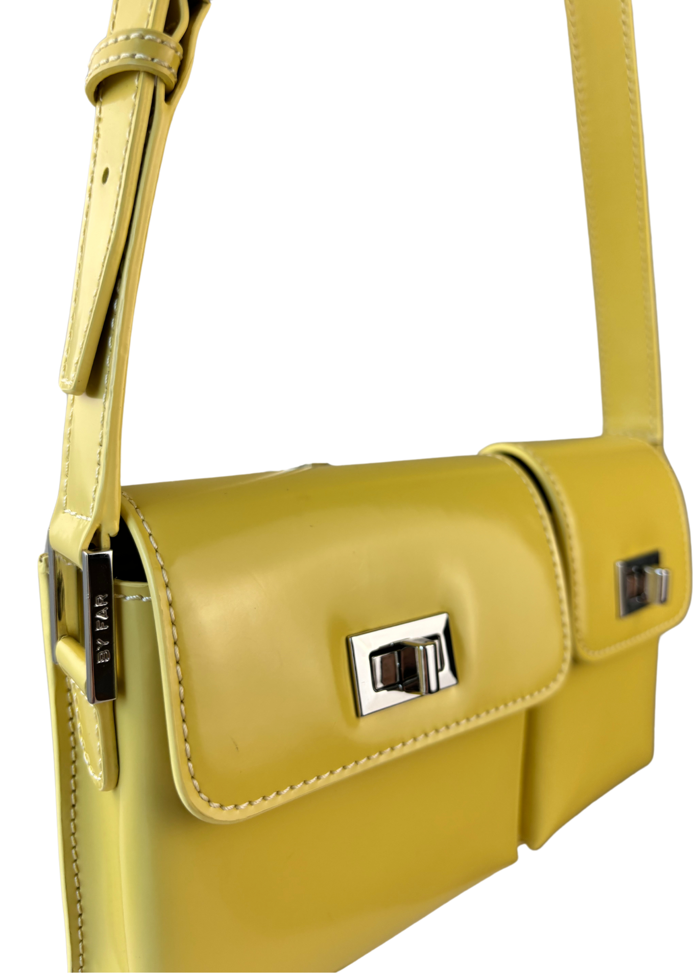 BY FAR 'Billy' Yellow Shoulder Bag
