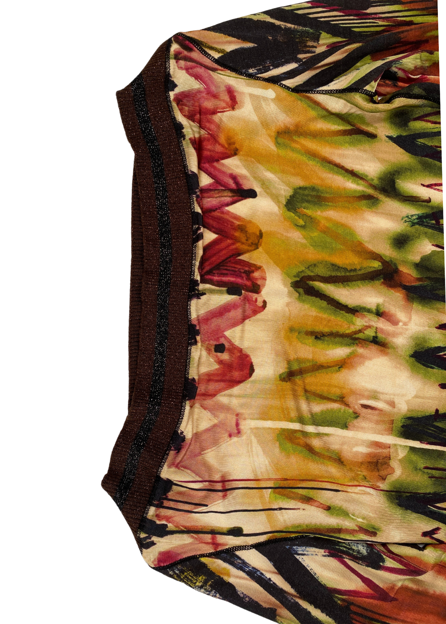 2000's JEAN PAUL GAULTIER FEMME (AS IS) Watercolour Graffiti Print Boat Neck Dress