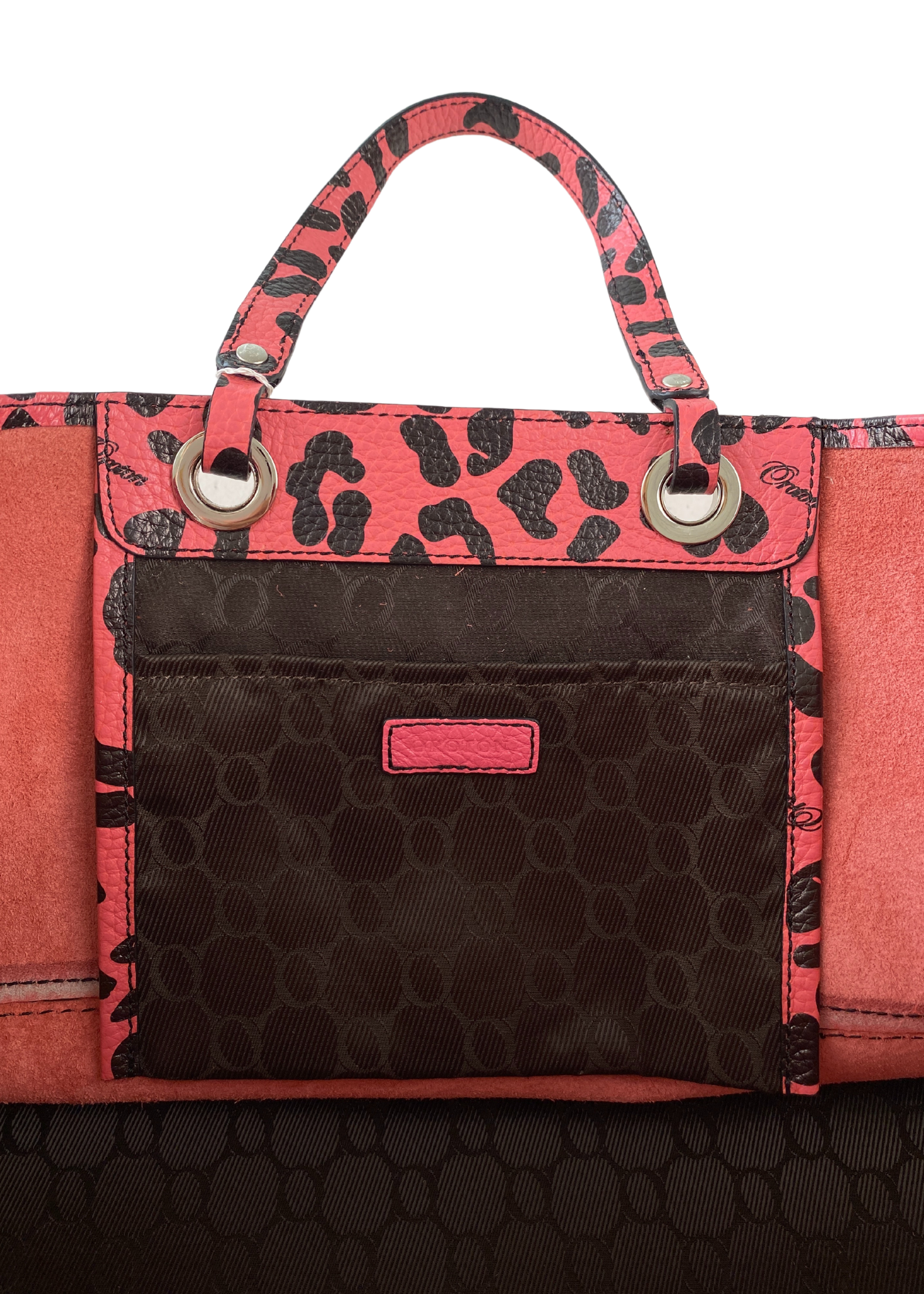 OROTON (BNWT) 'Entourage' Leather Animal Print Tote