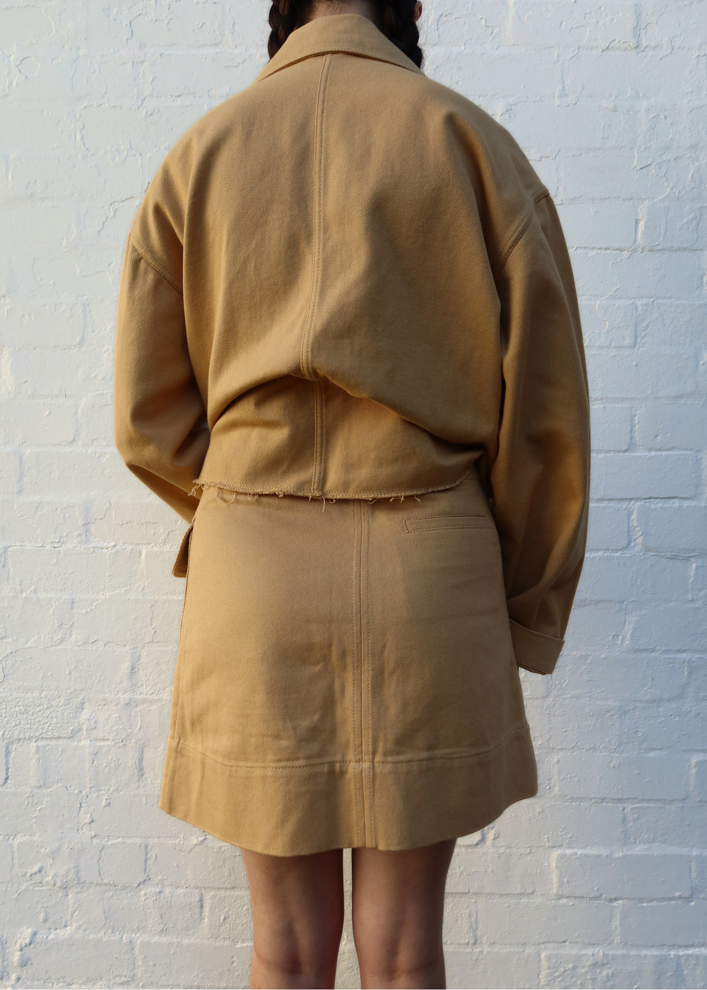 ACNE STUDIOS Painted Cotton Drill Mini Skirt