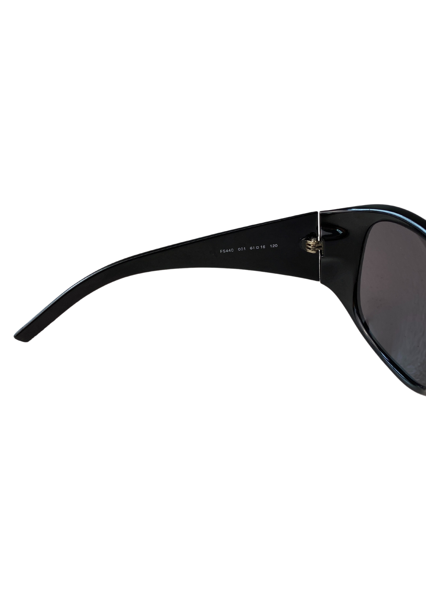 FENDI (AS IS) Black Oversize Monogram Arm Sunglasses