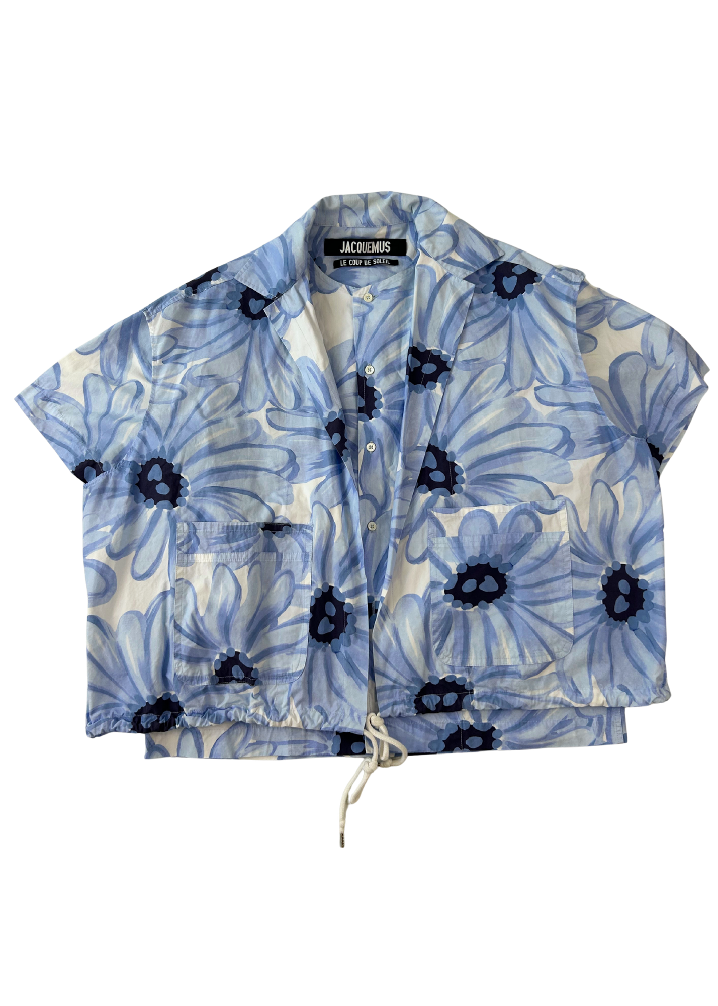 JACQUEMUS 'Le Coup De Soleil' Watercolour Shirt w Attached Vest