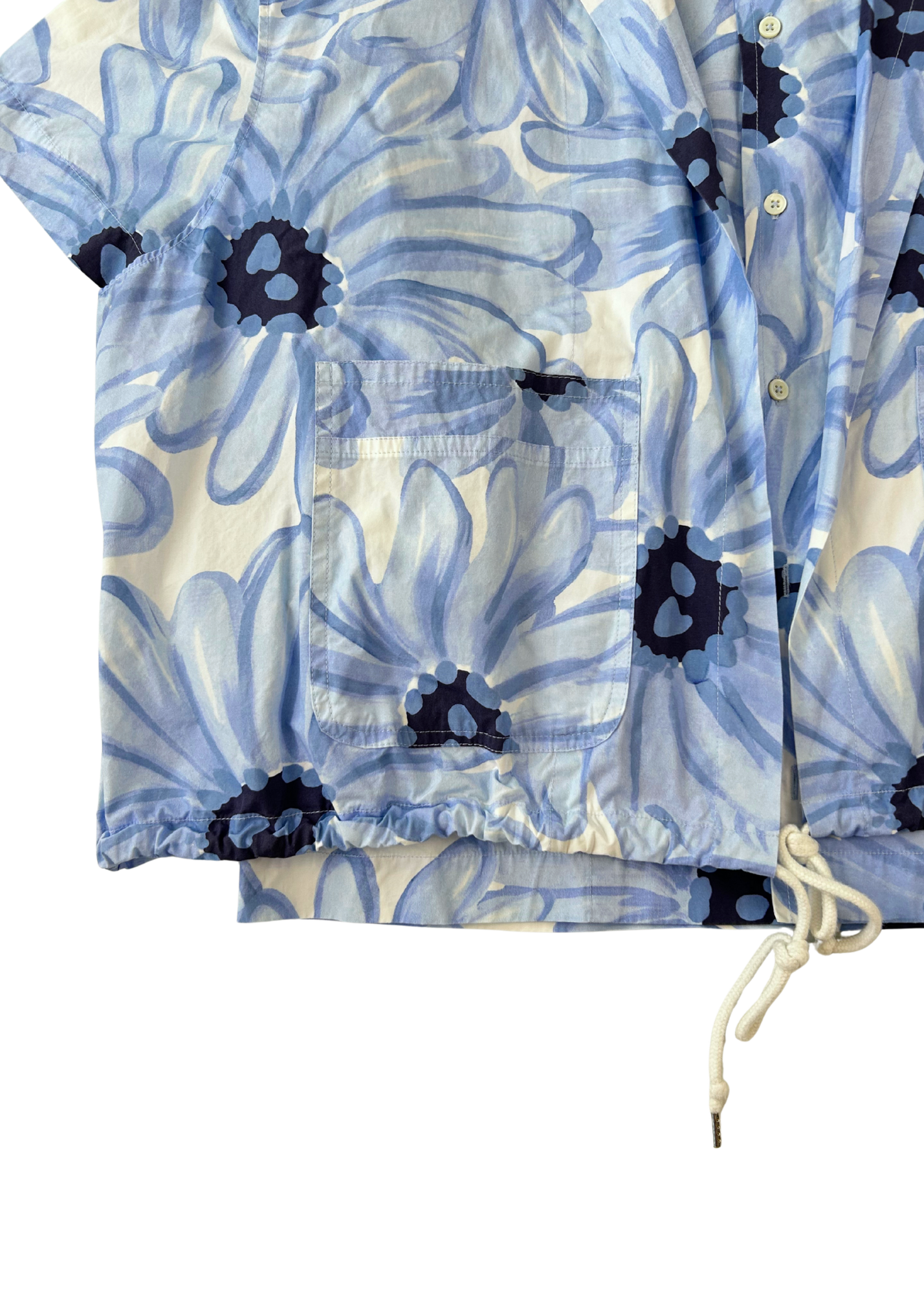 JACQUEMUS 'Le Coup De Soleil' Watercolour Shirt w Attached Vest