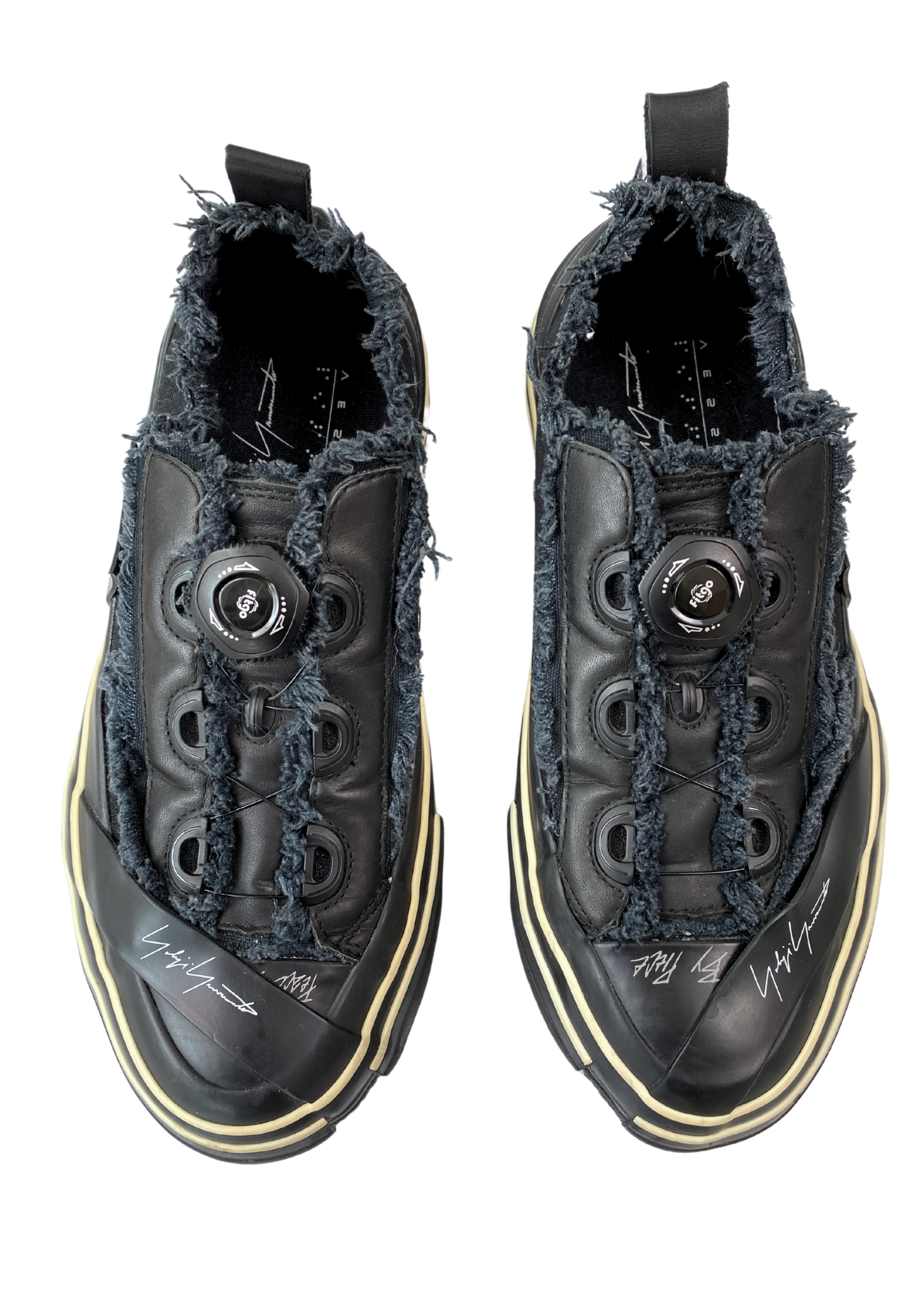 YOHJI YAMAMOTO x VESSEL 'Phantom Pro' Rubber Rae Hem Canvas Sneakers