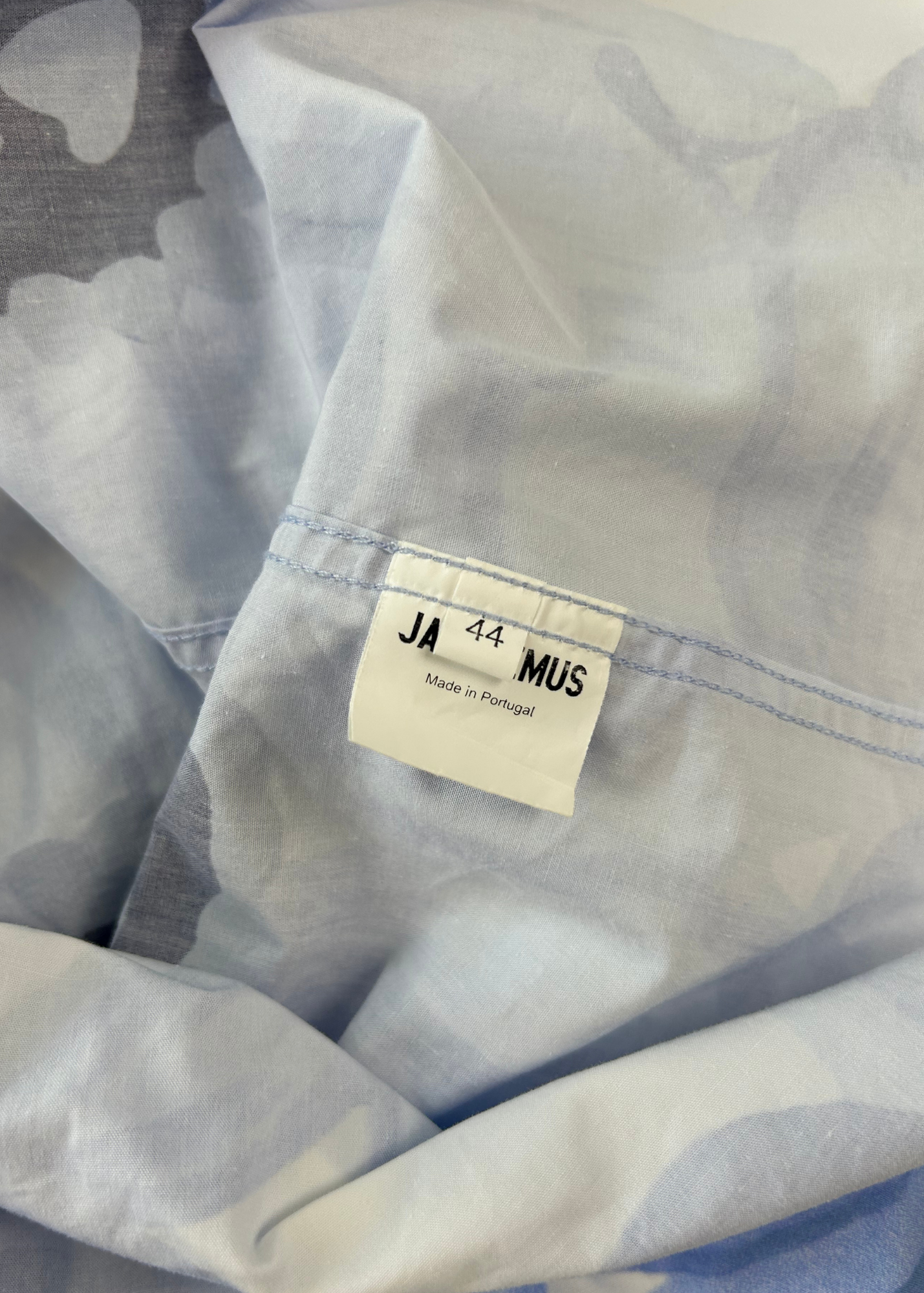 JACQUEMUS 'Le Coup De Soleil' Watercolour Shirt w Attached Vest