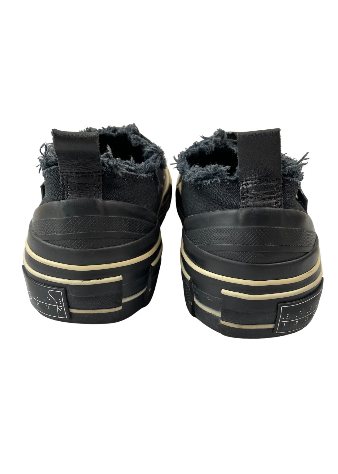 YOHJI YAMAMOTO x VESSEL 'Phantom Pro' Rubber Rae Hem Canvas Sneakers