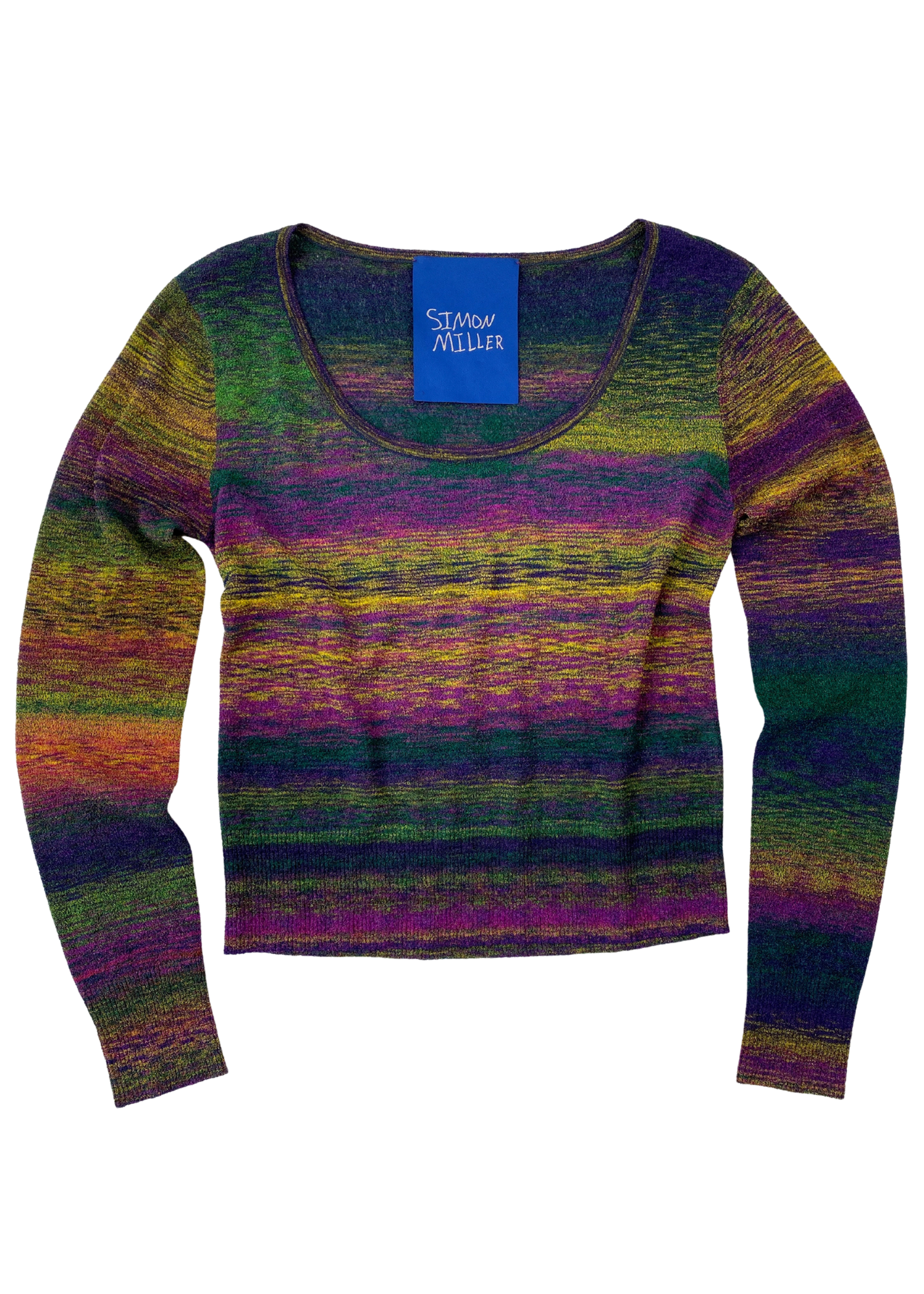 SIMON MILLER Gradient Knit Cropped Top