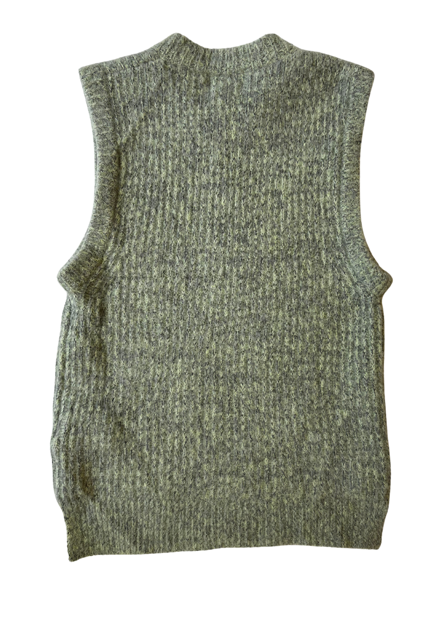 GANNI Brushed Knit Crystal Embellished Vest