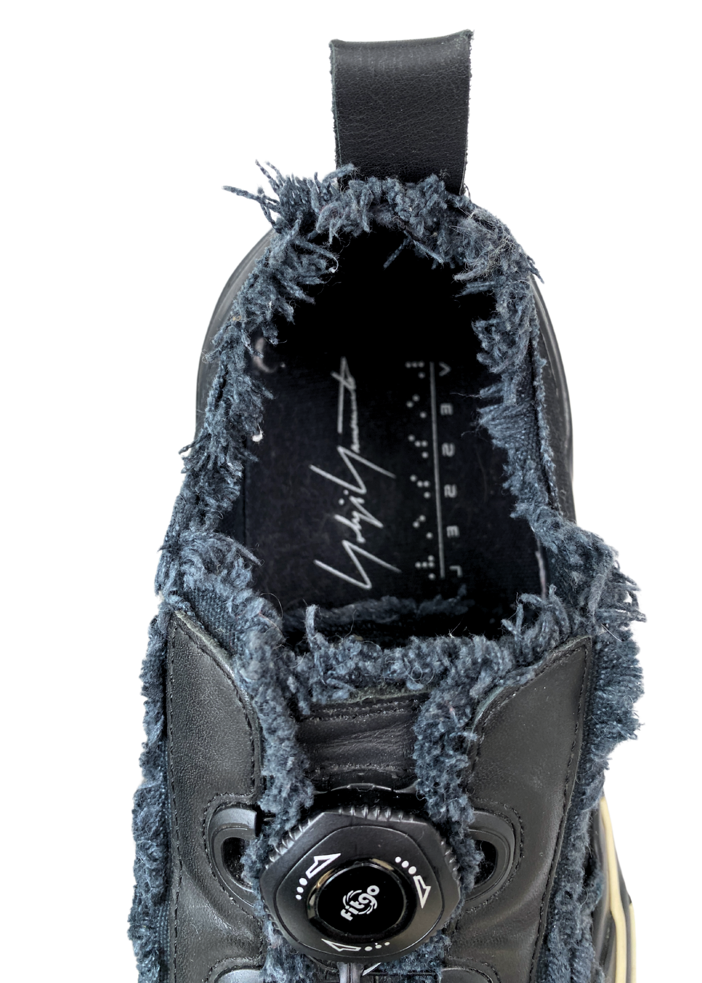 YOHJI YAMAMOTO x VESSEL 'Phantom Pro' Rubber Rae Hem Canvas Sneakers