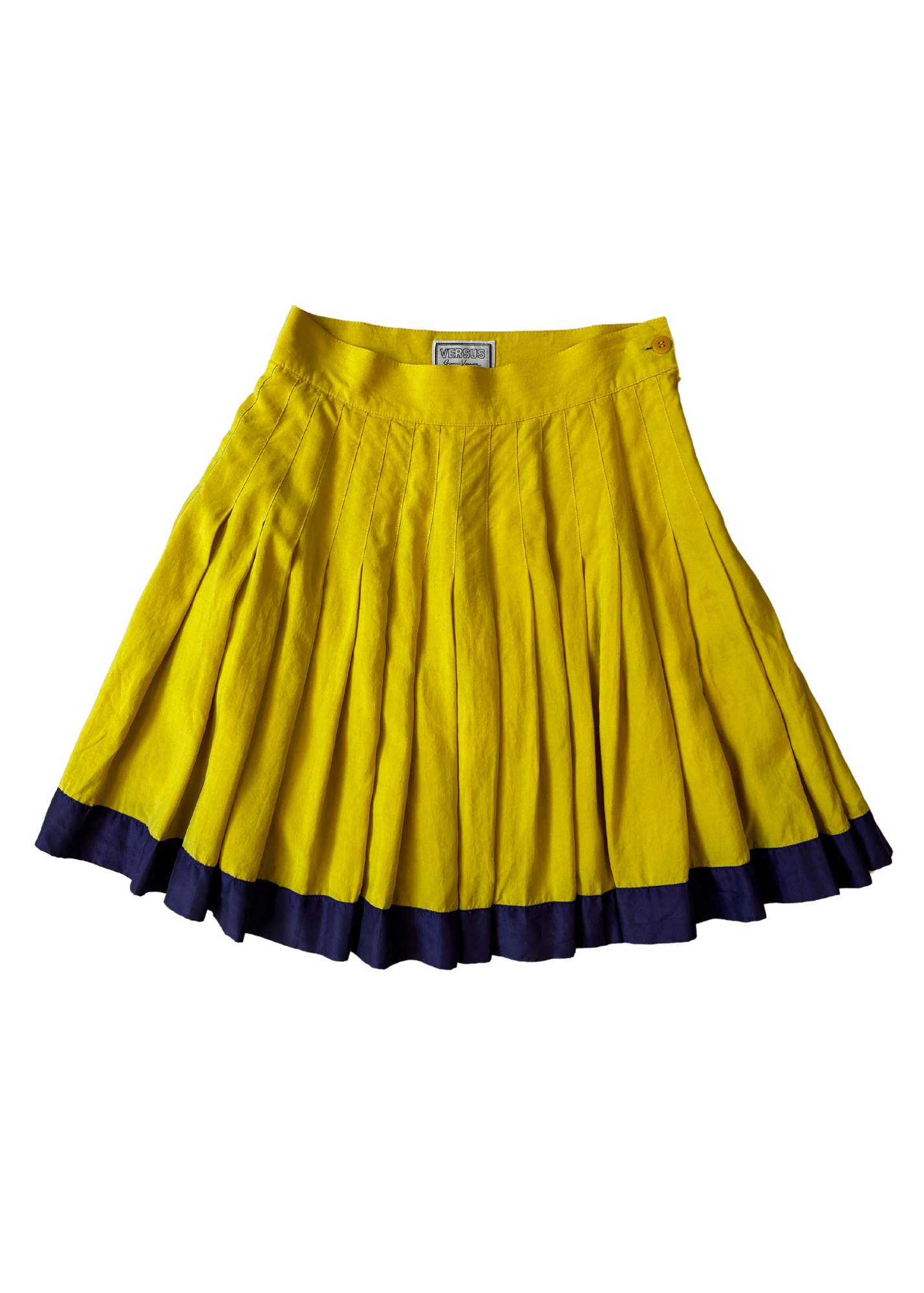 VERSUS VERSACE (AS IS) Silk Pleated Mini Skirt