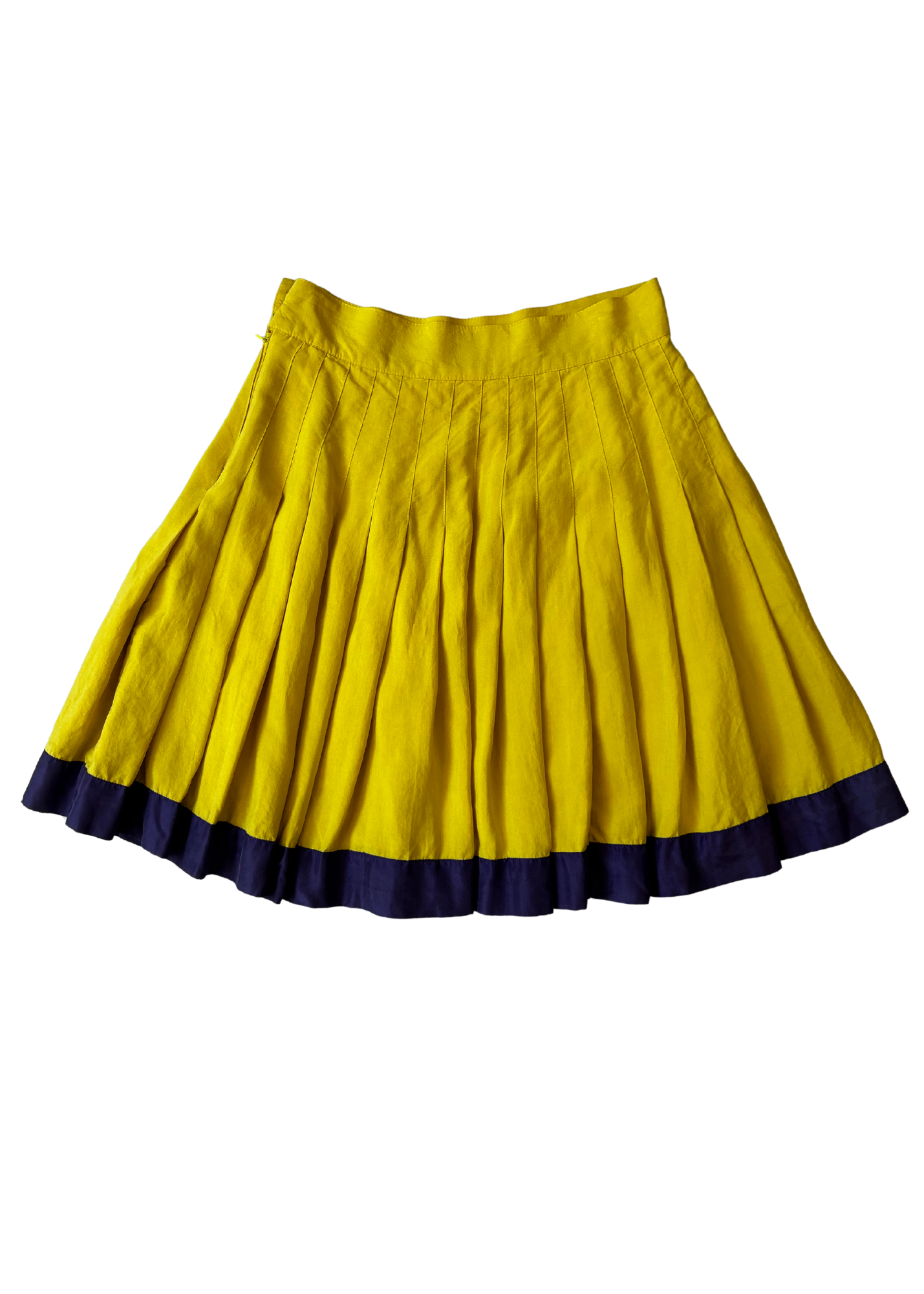 VERSUS VERSACE (AS IS) Silk Pleated Mini Skirt