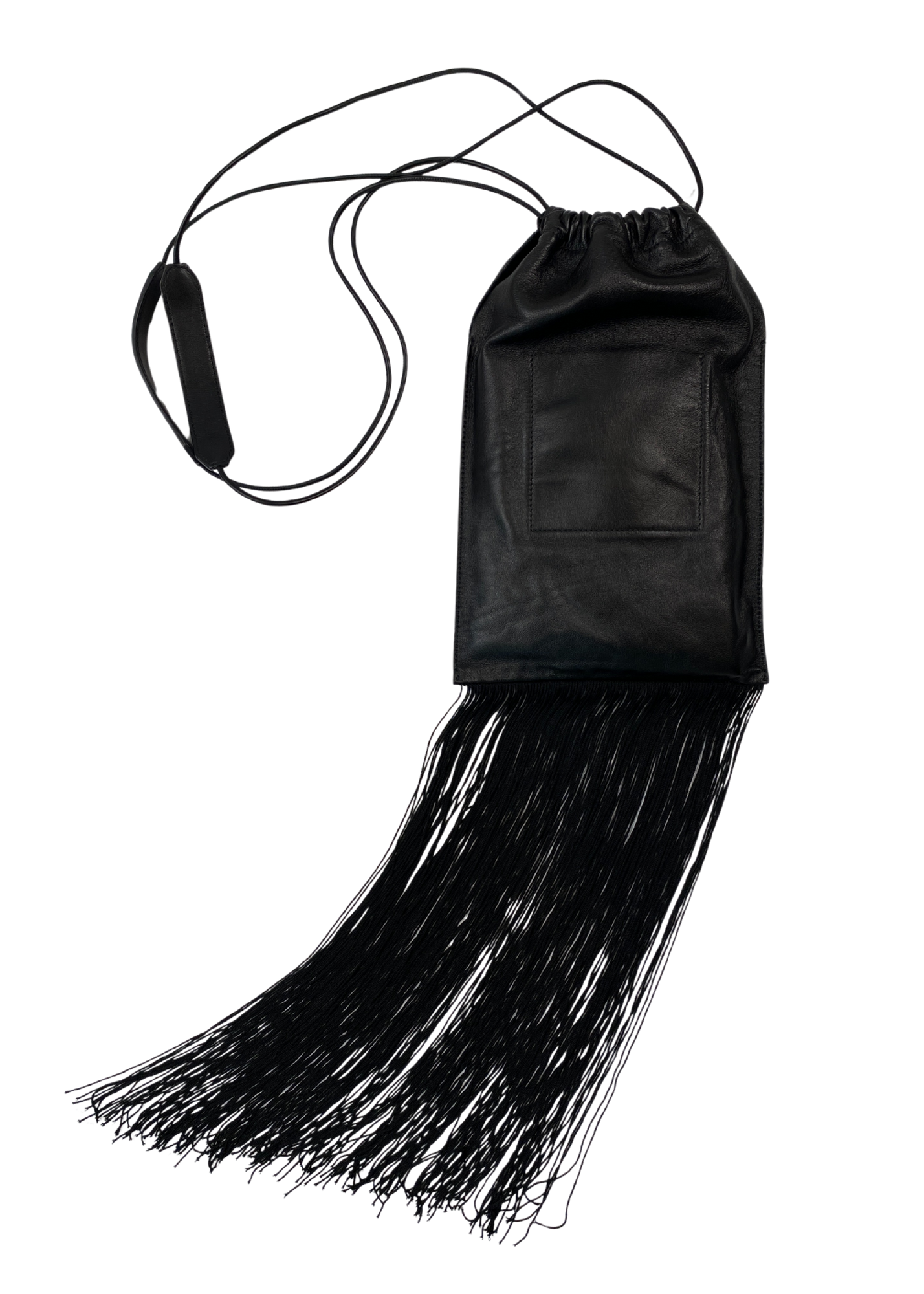 JIL SANDER Leather Fringe Bag