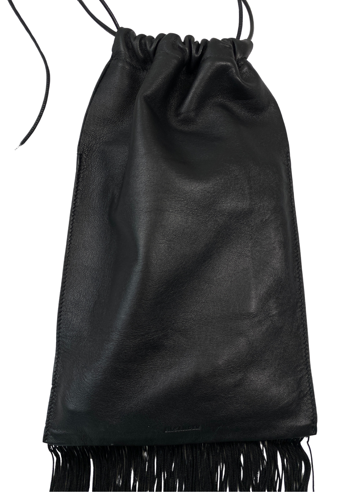 JIL SANDER Leather Fringe Bag
