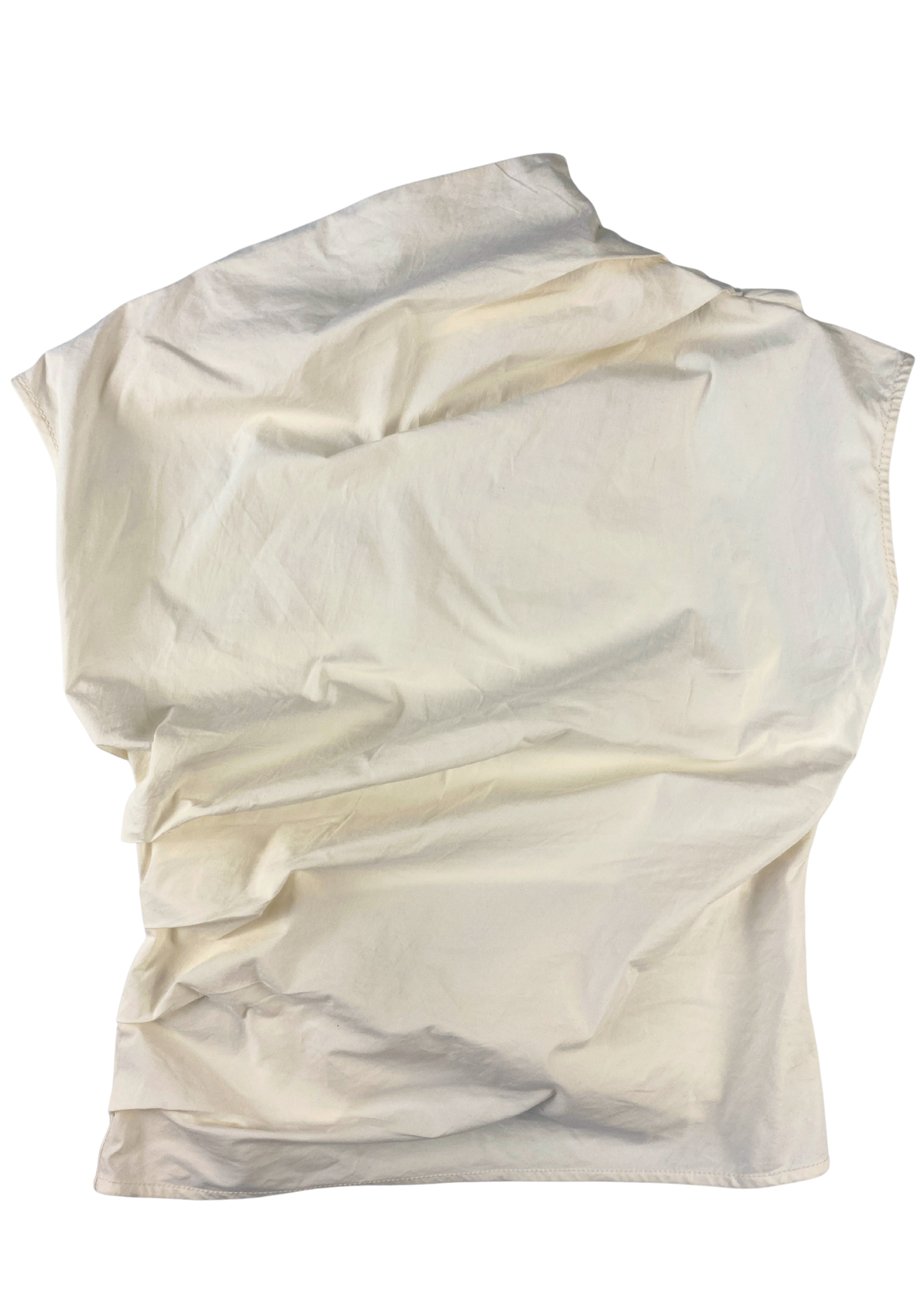 GANNI (BNWT) 'Stretch Cotton Ruched' Top