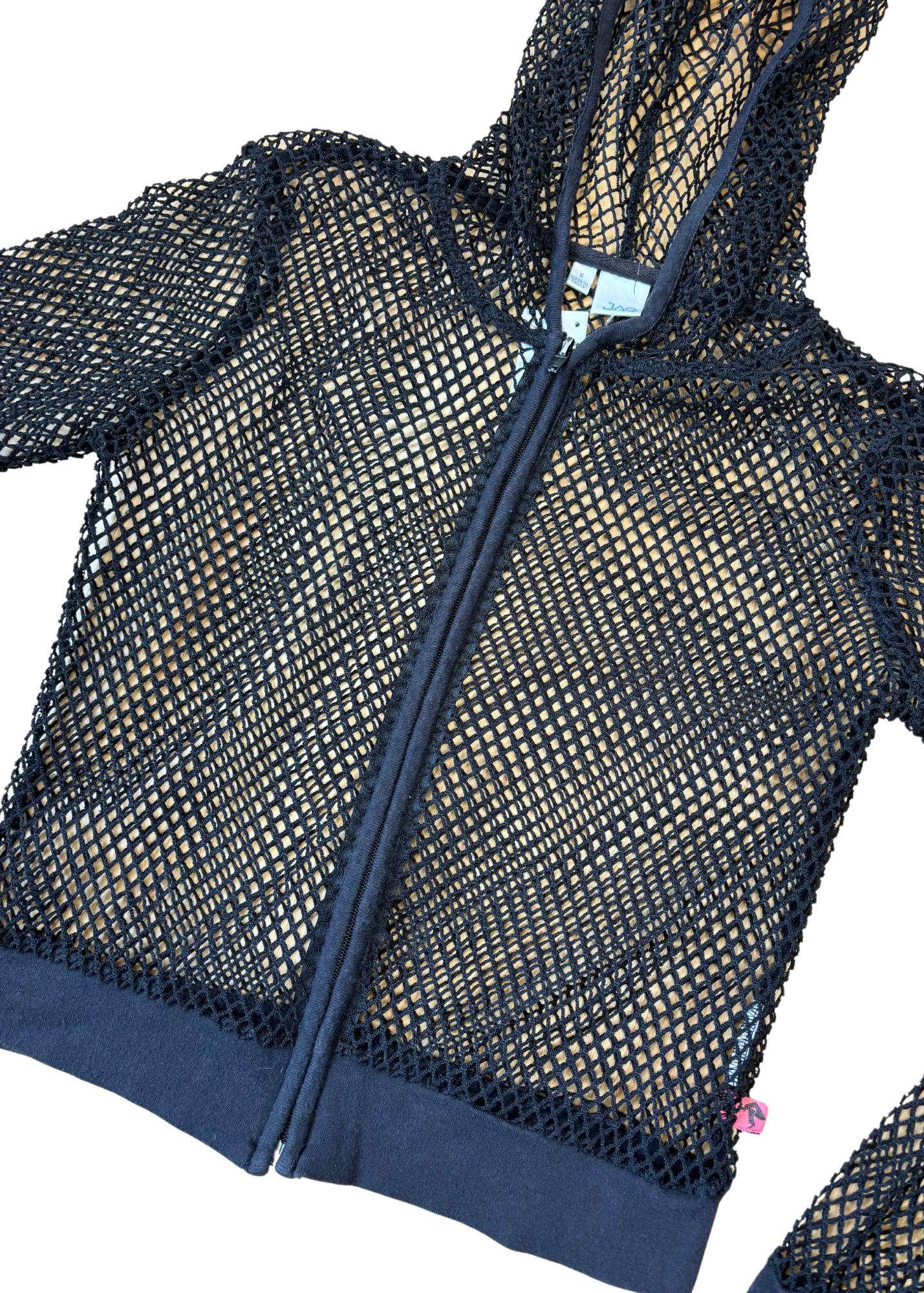 JAG VINTAGE Fishnet Zip Up Hoodie
