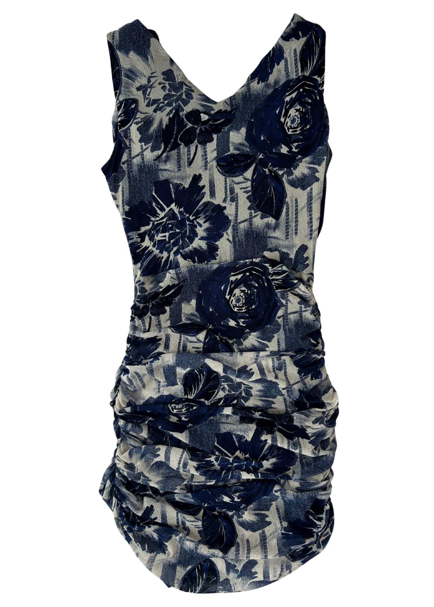 JEAN PAUL GAULTIER 2000's Floral Mesh Mini Dress