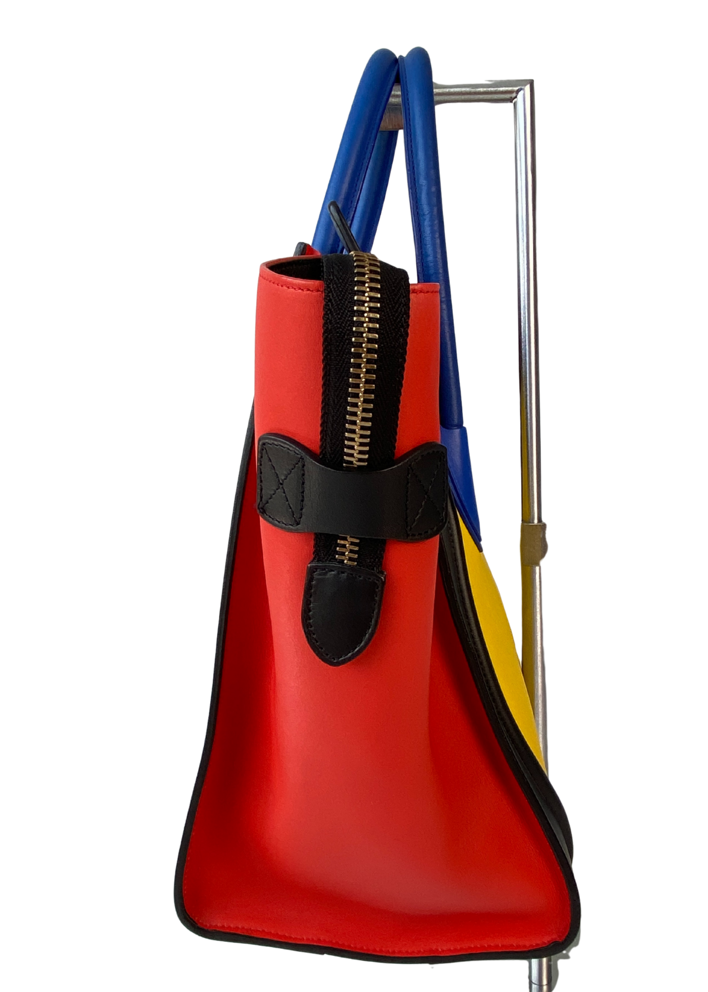 CELINE (AS IS) SS14 Primary Leather Luggage Tote Bag