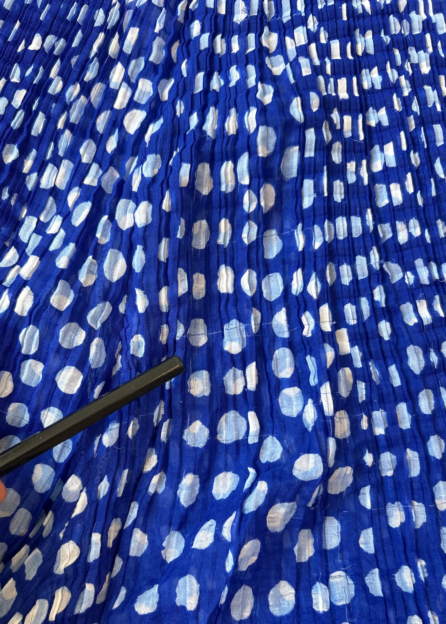 ISSEY MIYAKE (AS IS) Polkadot Pleat Long Short