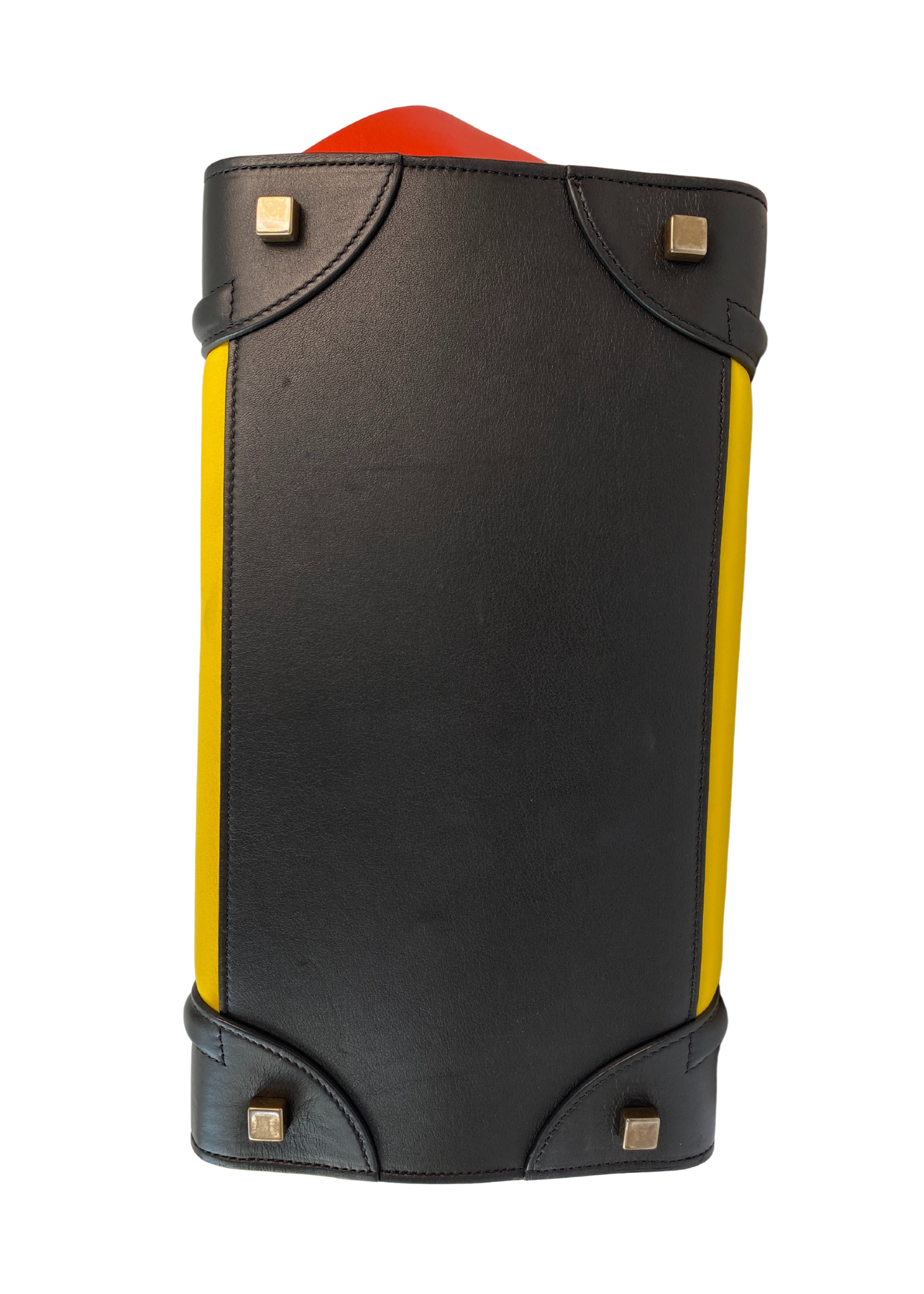 CELINE (AS IS) SS14 Primary Leather Luggage Tote Bag