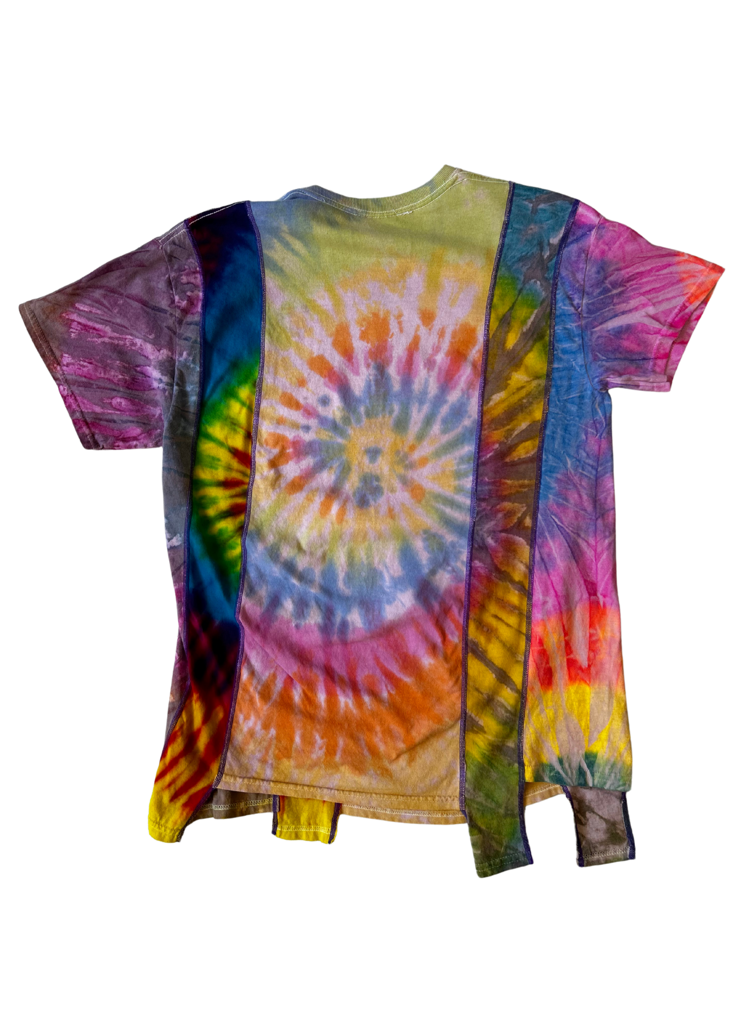 REBUILD X NEEDLES Tie Dye Exposed Seam T-Shirt