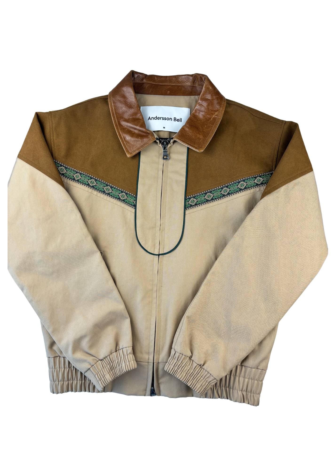 ANDERSSON BELL 'James' Suede Panelled Bomber