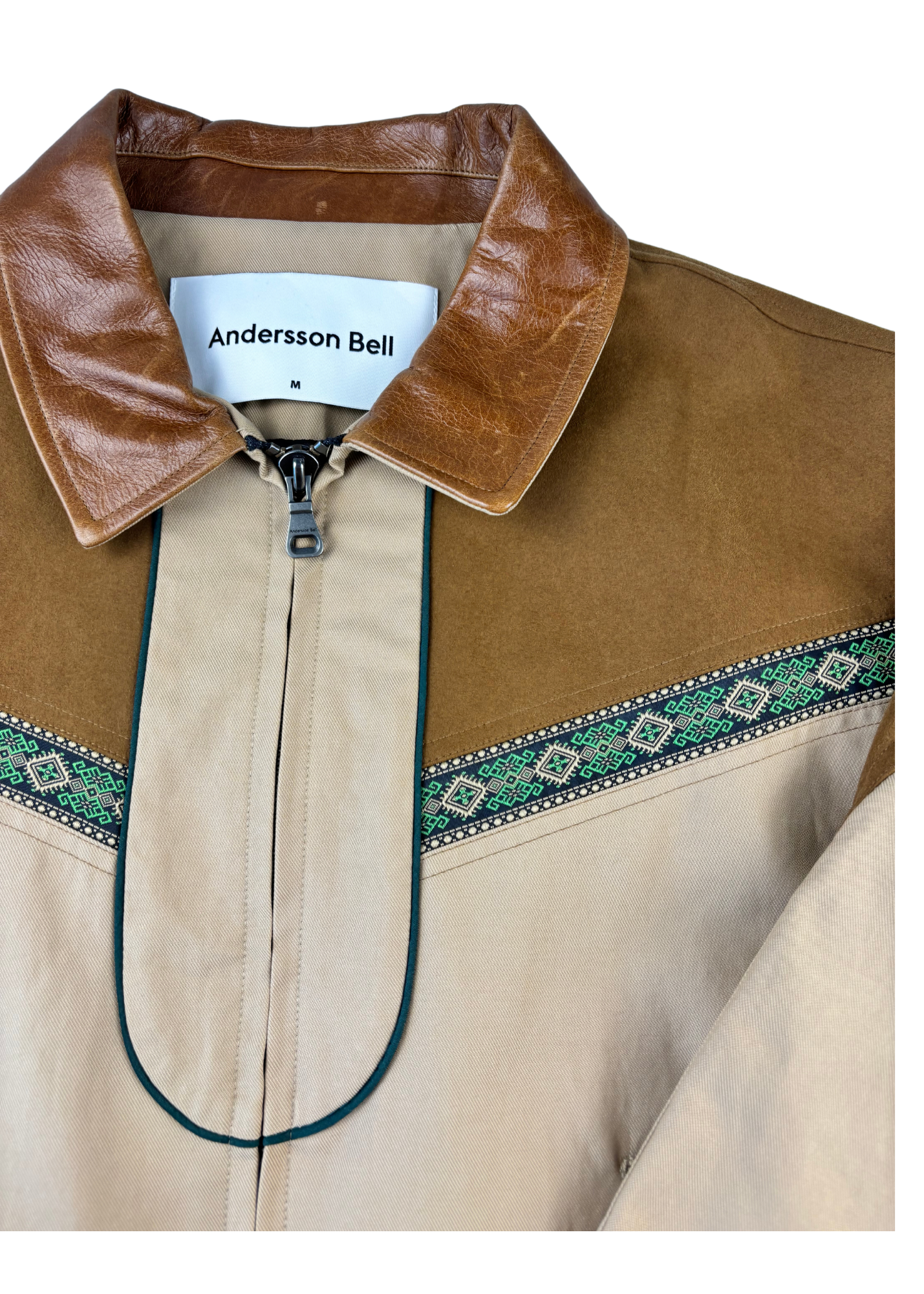 ANDERSSON BELL 'James' Suede Panelled Bomber