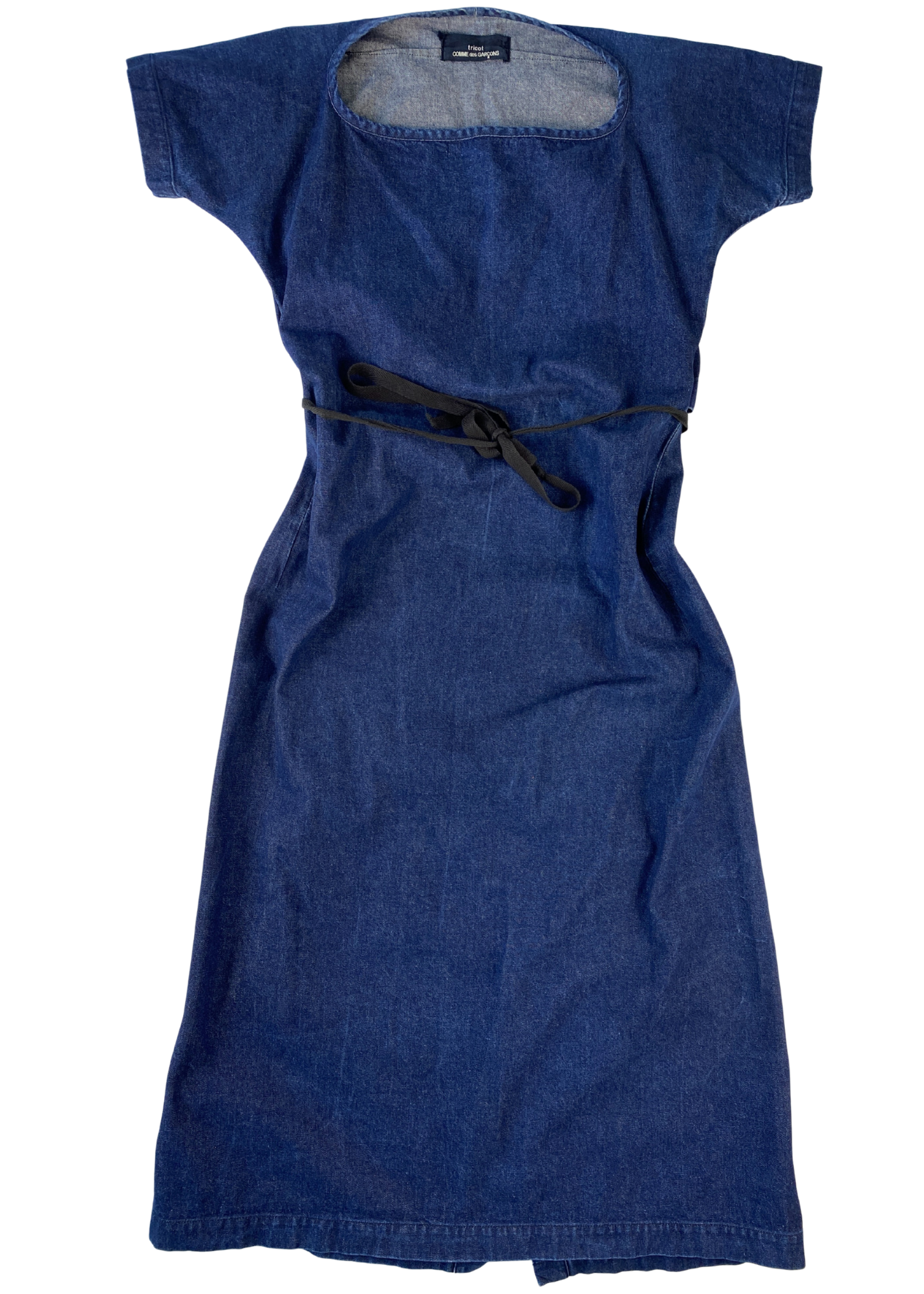 COMME DES GARCONS TRICOT (AS IS) Denim Apron Dress