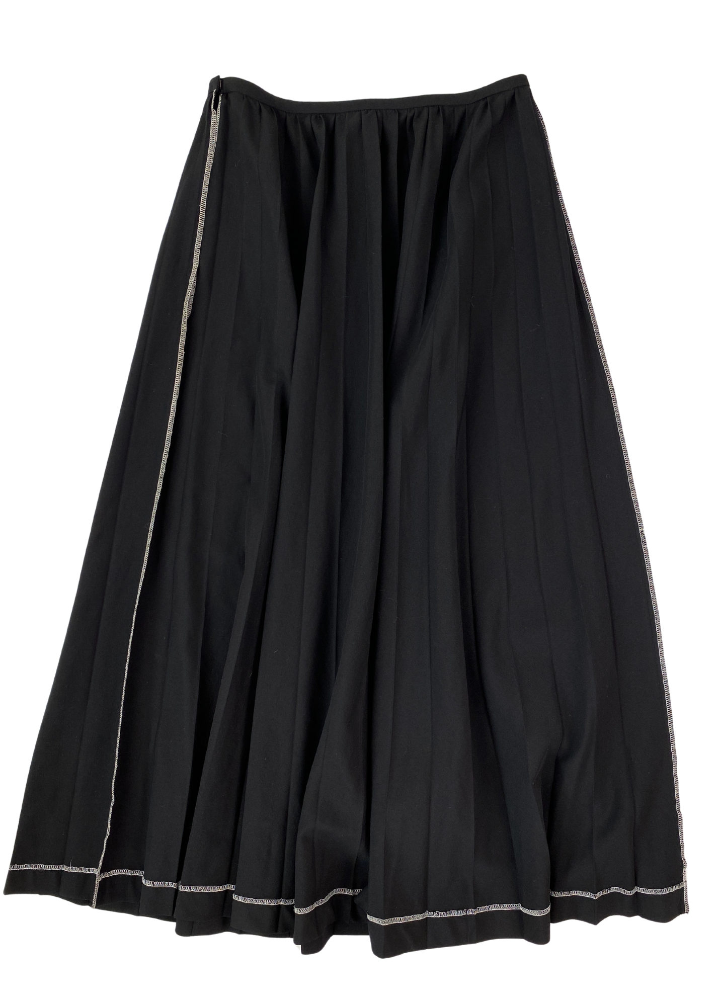 COMME DES GARCONS ROBE DE CHAMBRE AD1997 Wool Pintuck Pleat Maxi