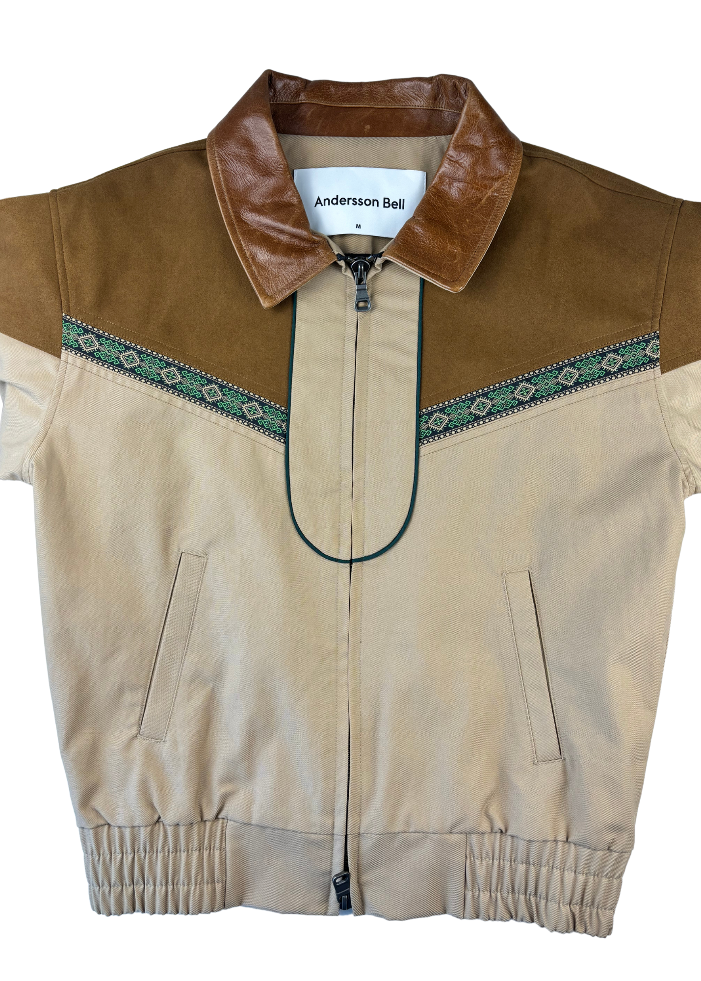 ANDERSSON BELL 'James' Suede Panelled Bomber