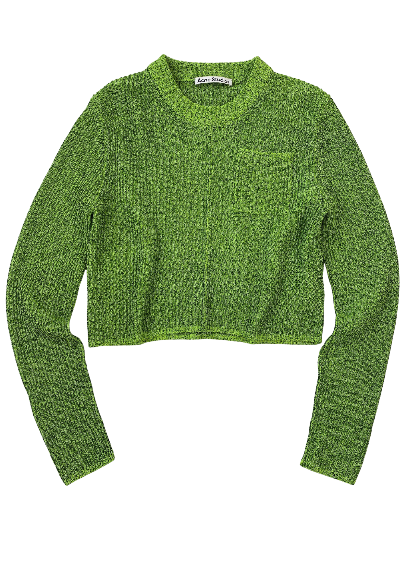 ACNE STUDIOS Fluoro Green Rib Knit